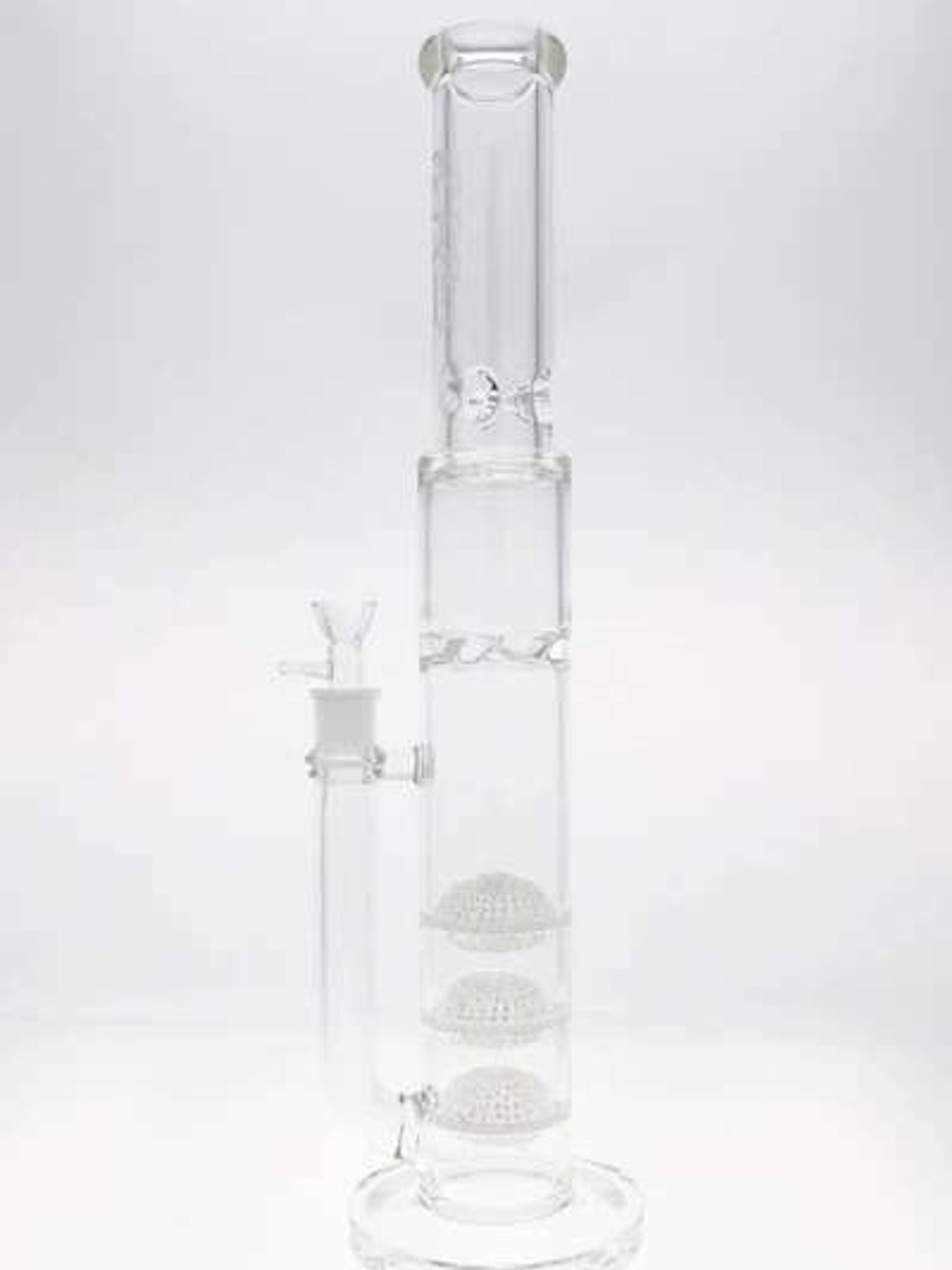 Preview pic of 20" Triple Netted Disc To Spinning Splash Guard 50x7MM (18MM Female) Wavy Sandblasted Logo 