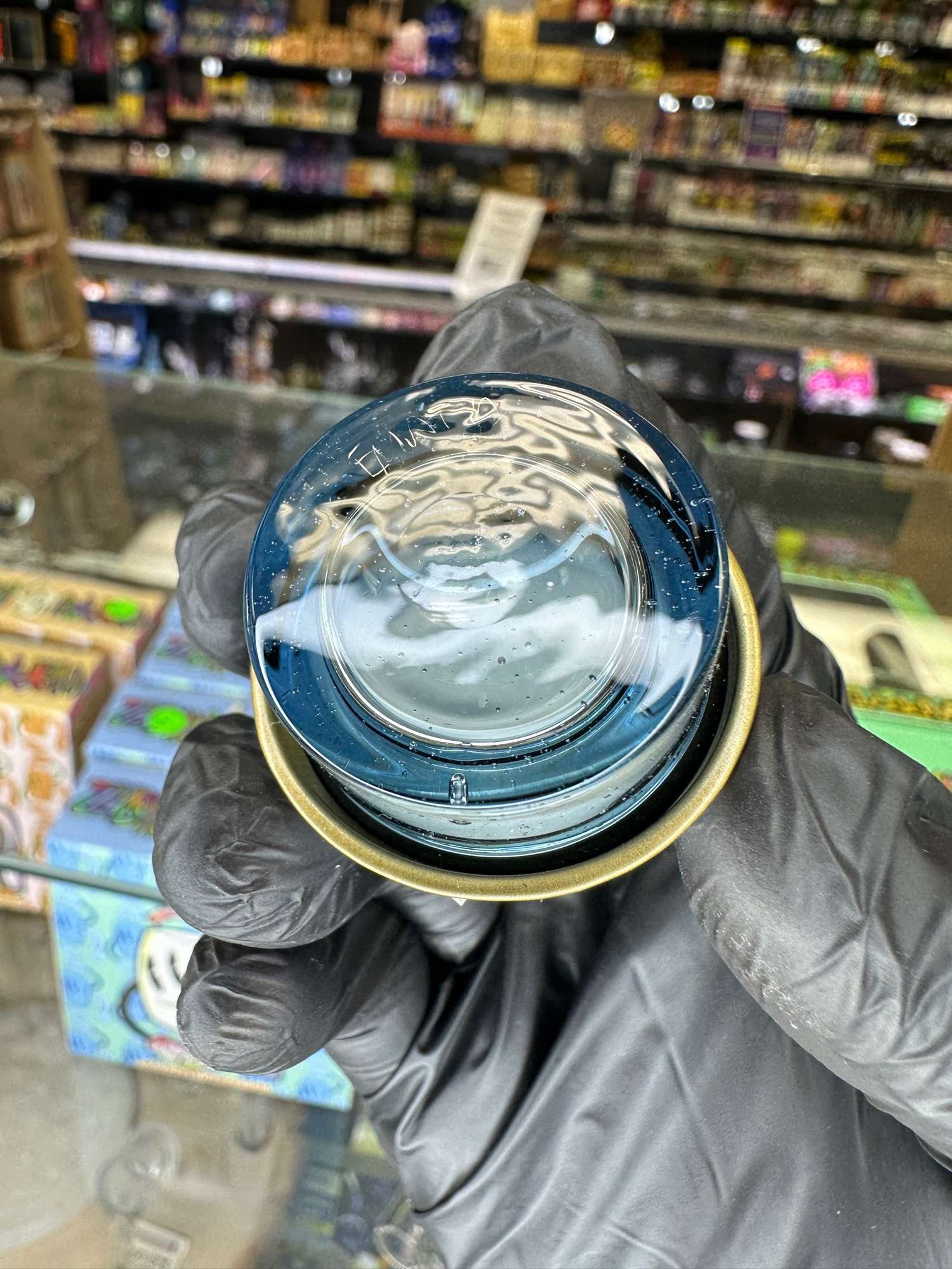 Empty1 Glass jar( blue) image 0