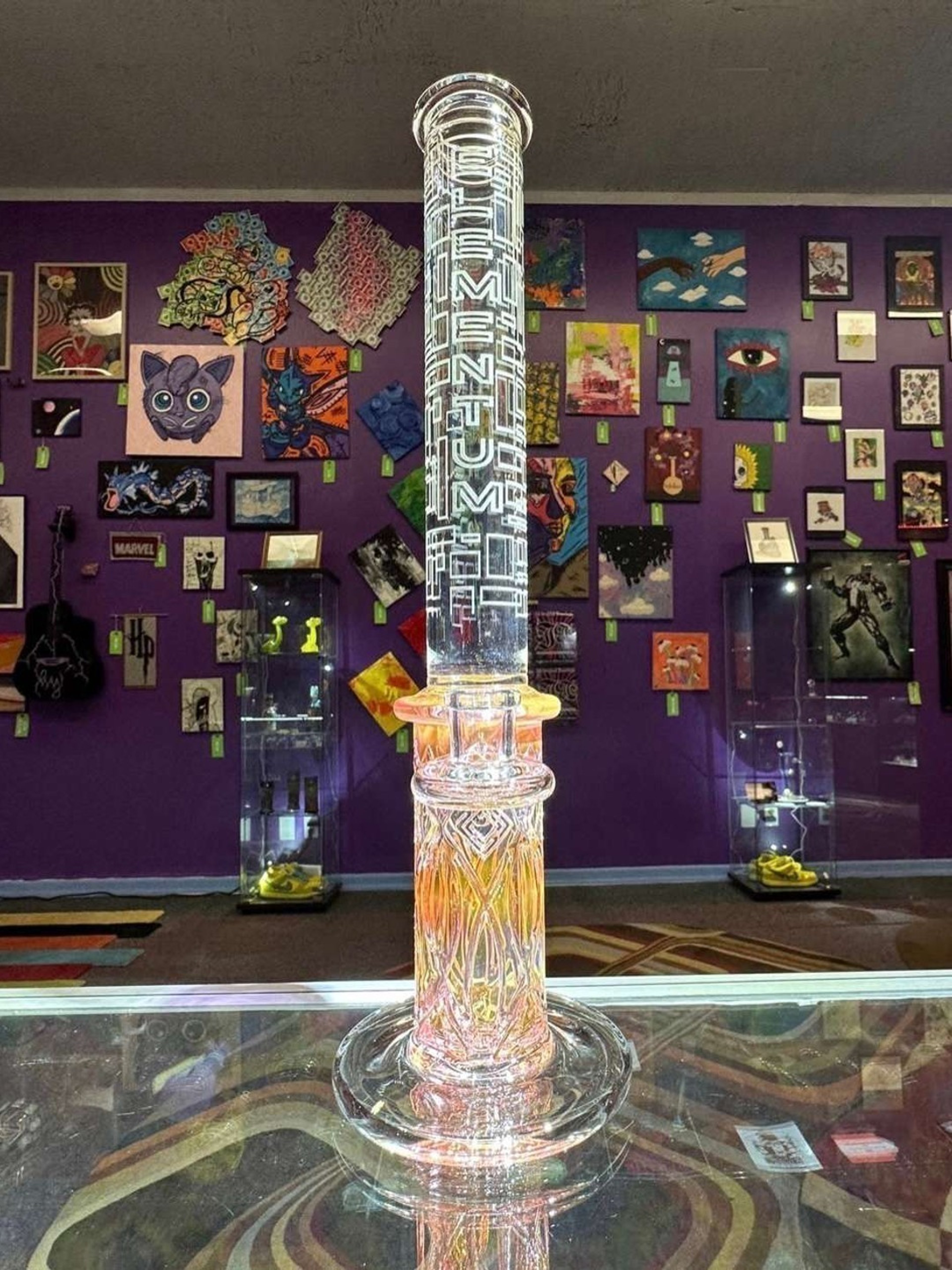 AvantGardeGlass Fumed Elementum Membrane Tube w/ Special Etching image 0