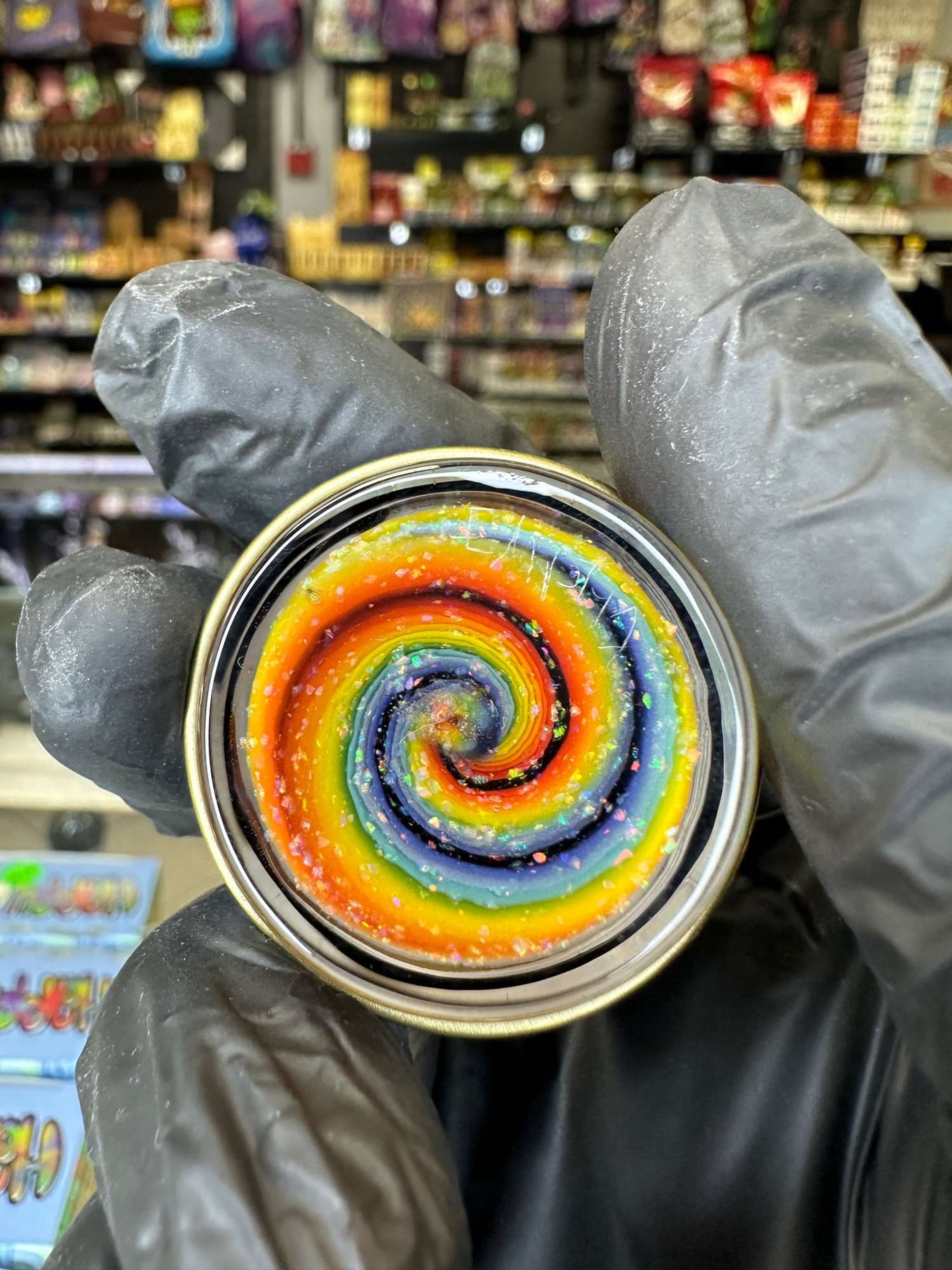 Empty1 Glass Crushed Opal Jar image 0