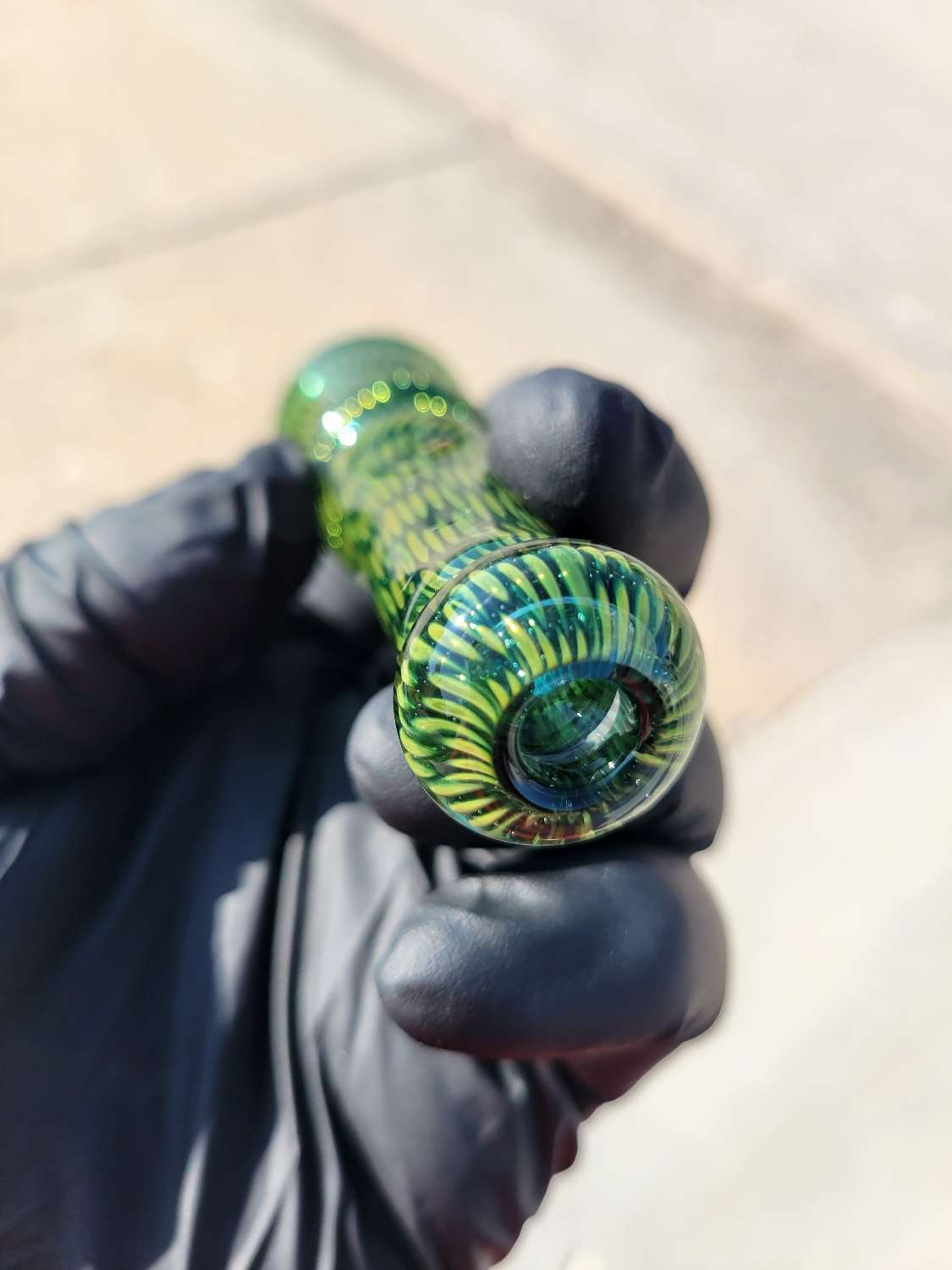 Preview pic of Firekist Glass Snakeskin Onie Large 