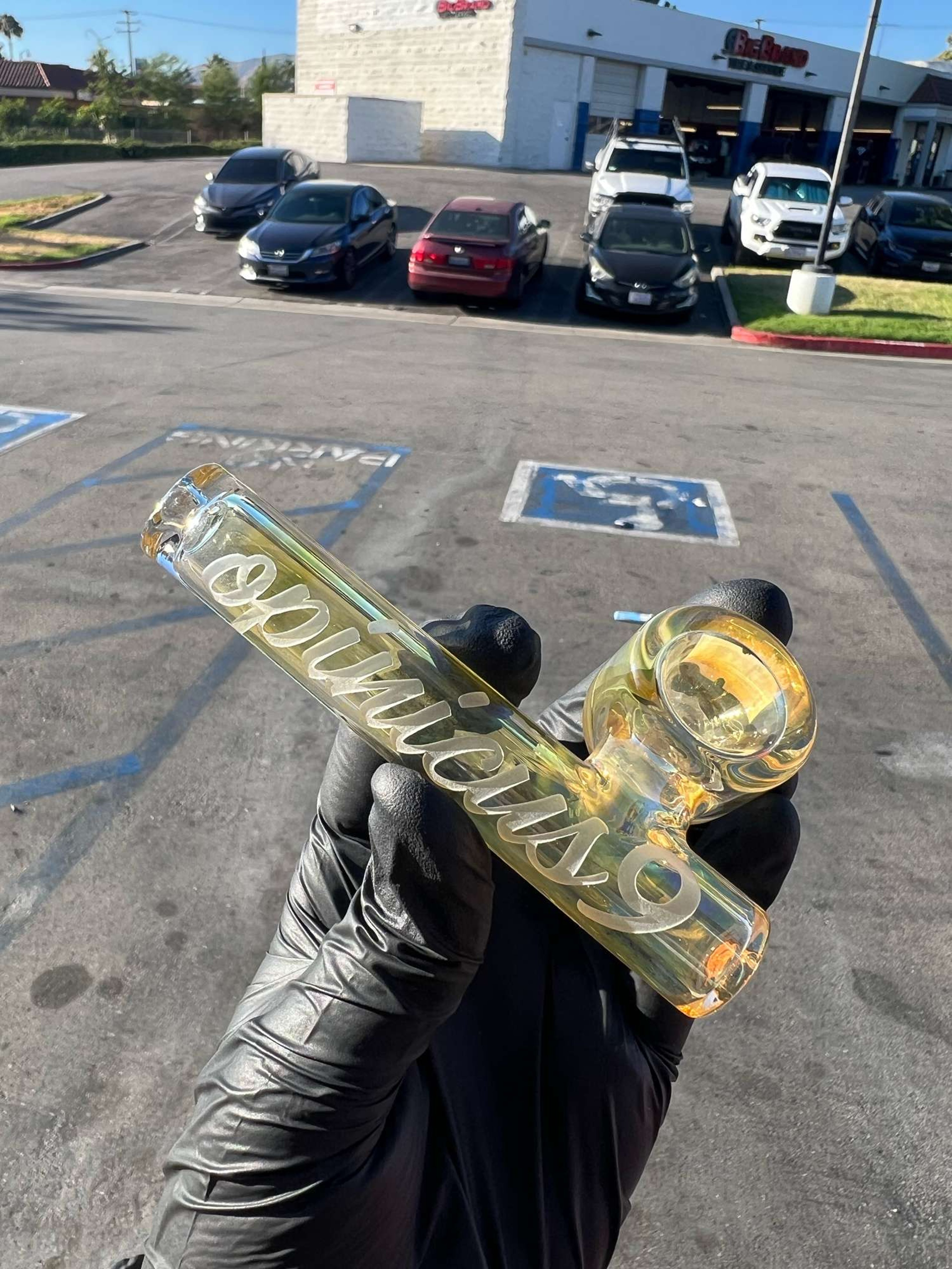 Fumed Side Car Hand pipe  image 0