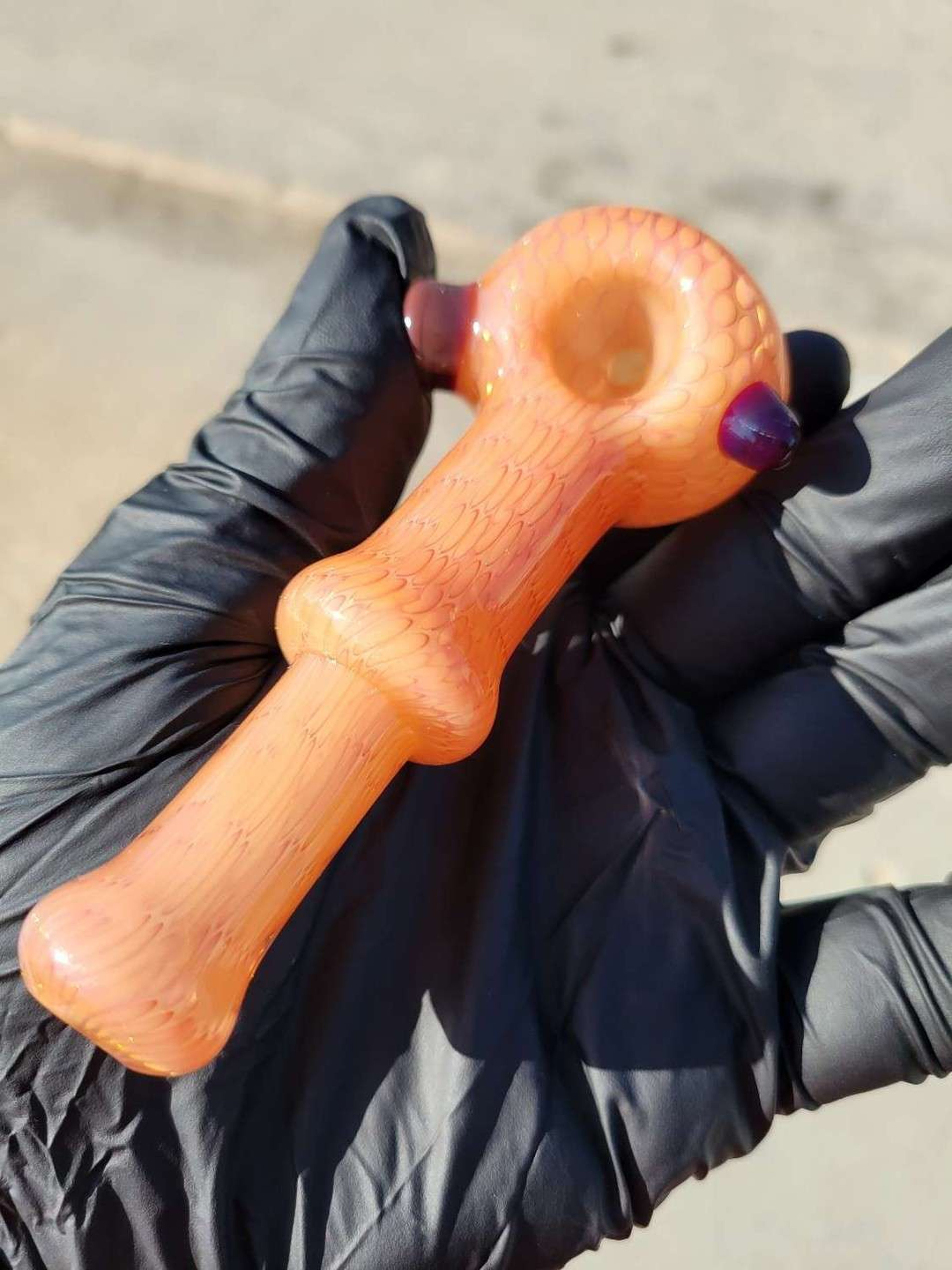 Firekist Glass Snakeskin Spoon Small image 0