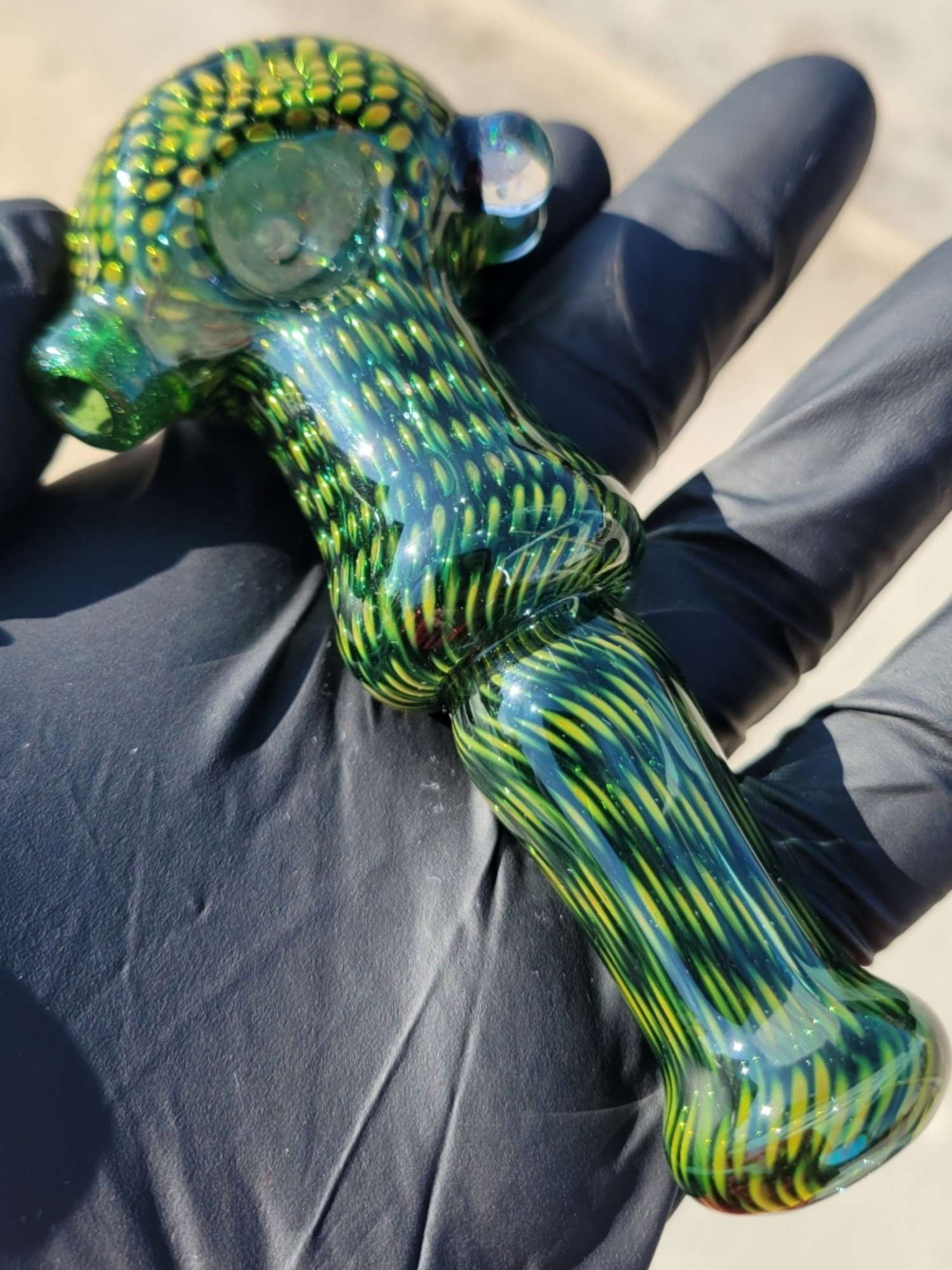 Firekist Glass Snakeskin Spoon Large image 0