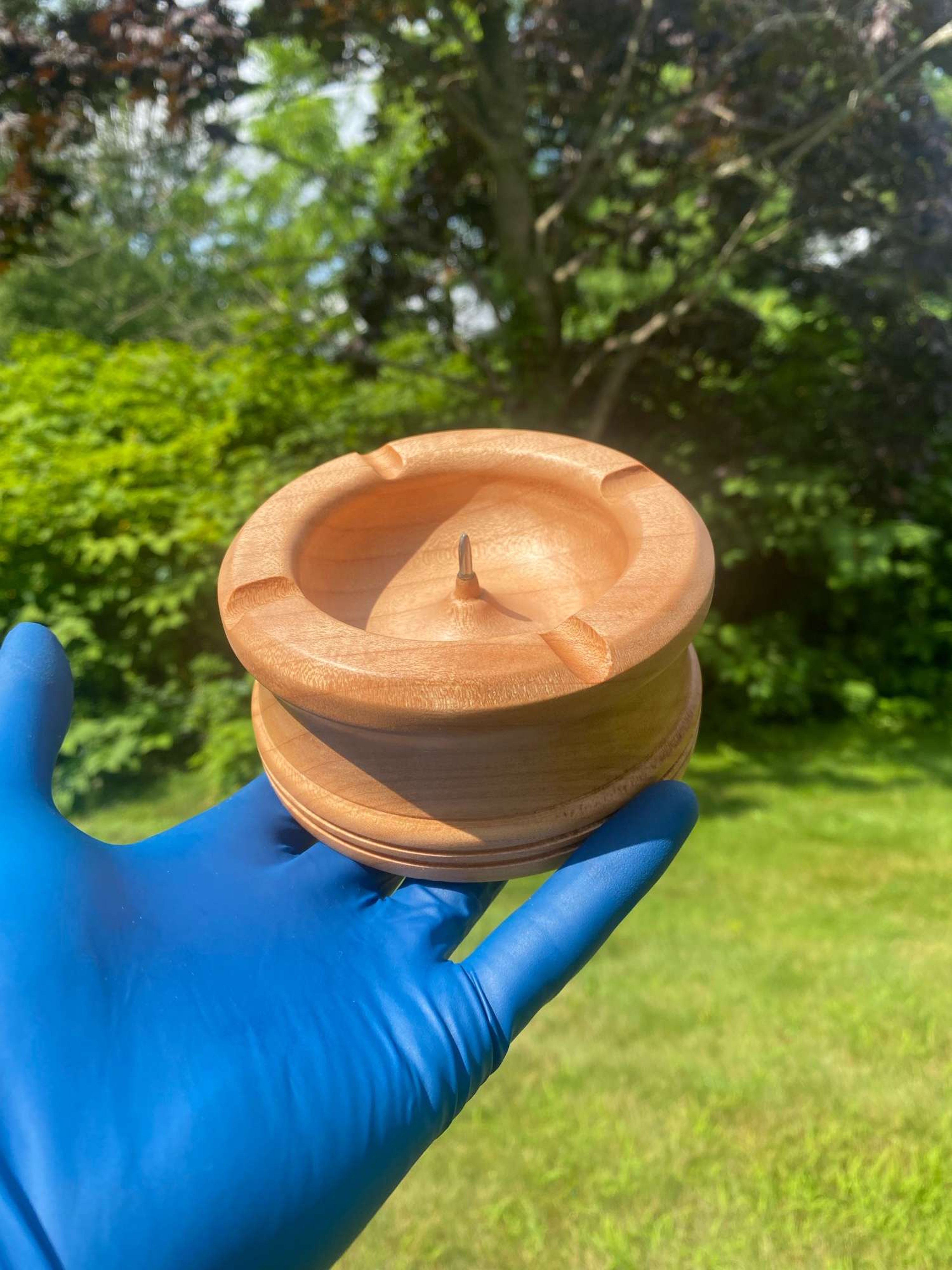 Preview pic of Figured maple Ashtray #3 