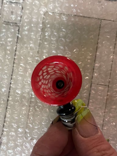 Preview pic of Red & Black Glass Slider