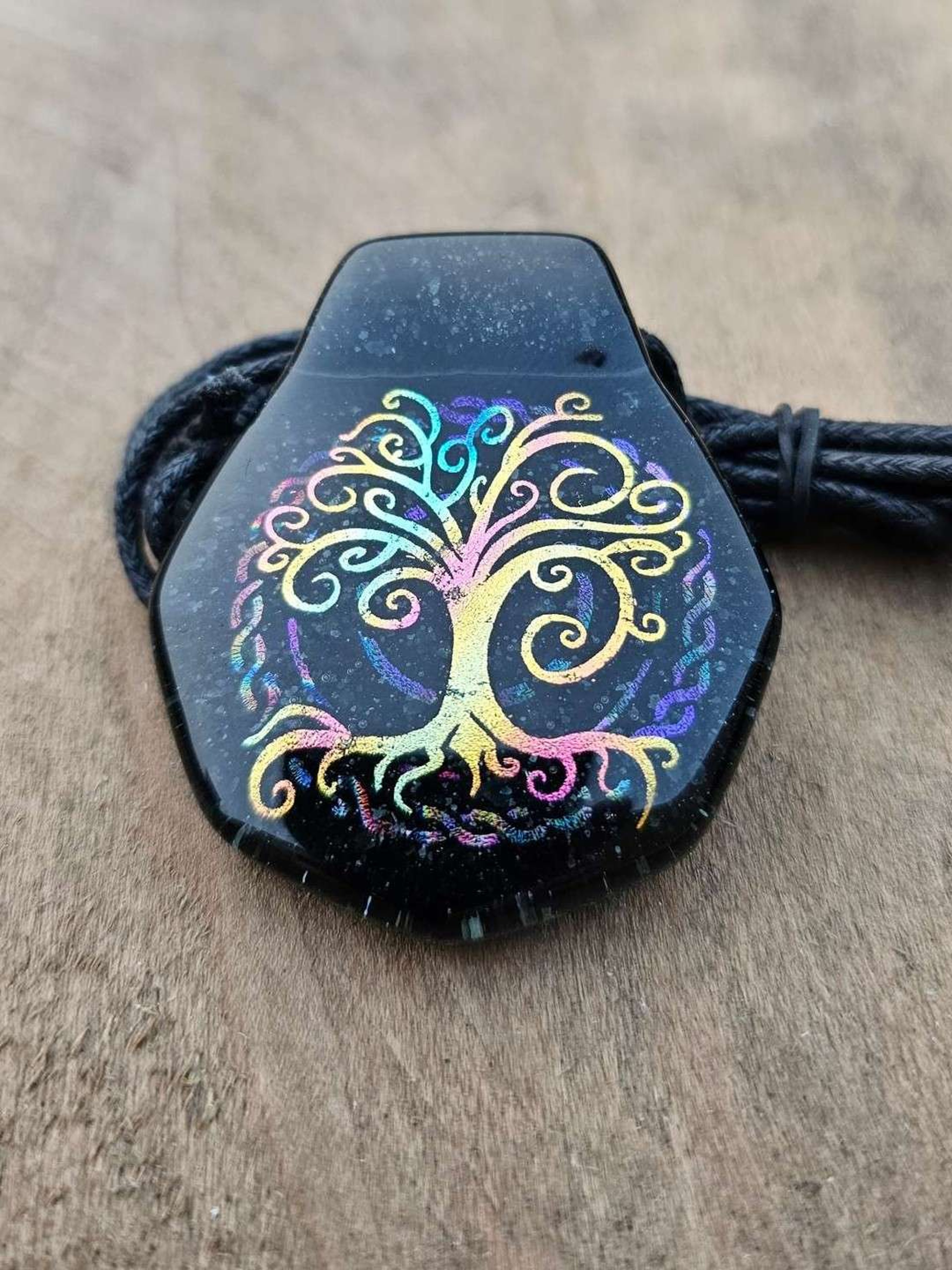 Preview pic of Tree of Life Layered Dichro Pendant