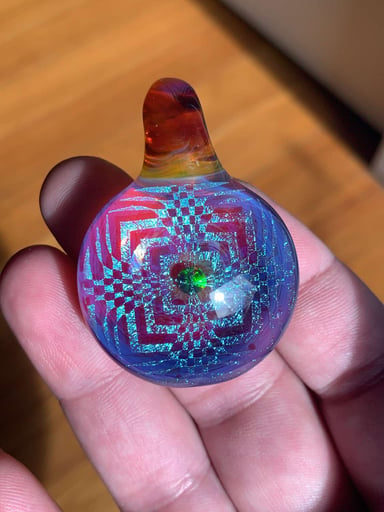 Preview pic of Subtl Amber Purple Opal & Dichro Pendant