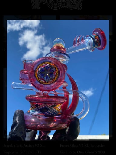 Preview pic of @Freeekglass V.2  Gold Ruby Terpcylcler