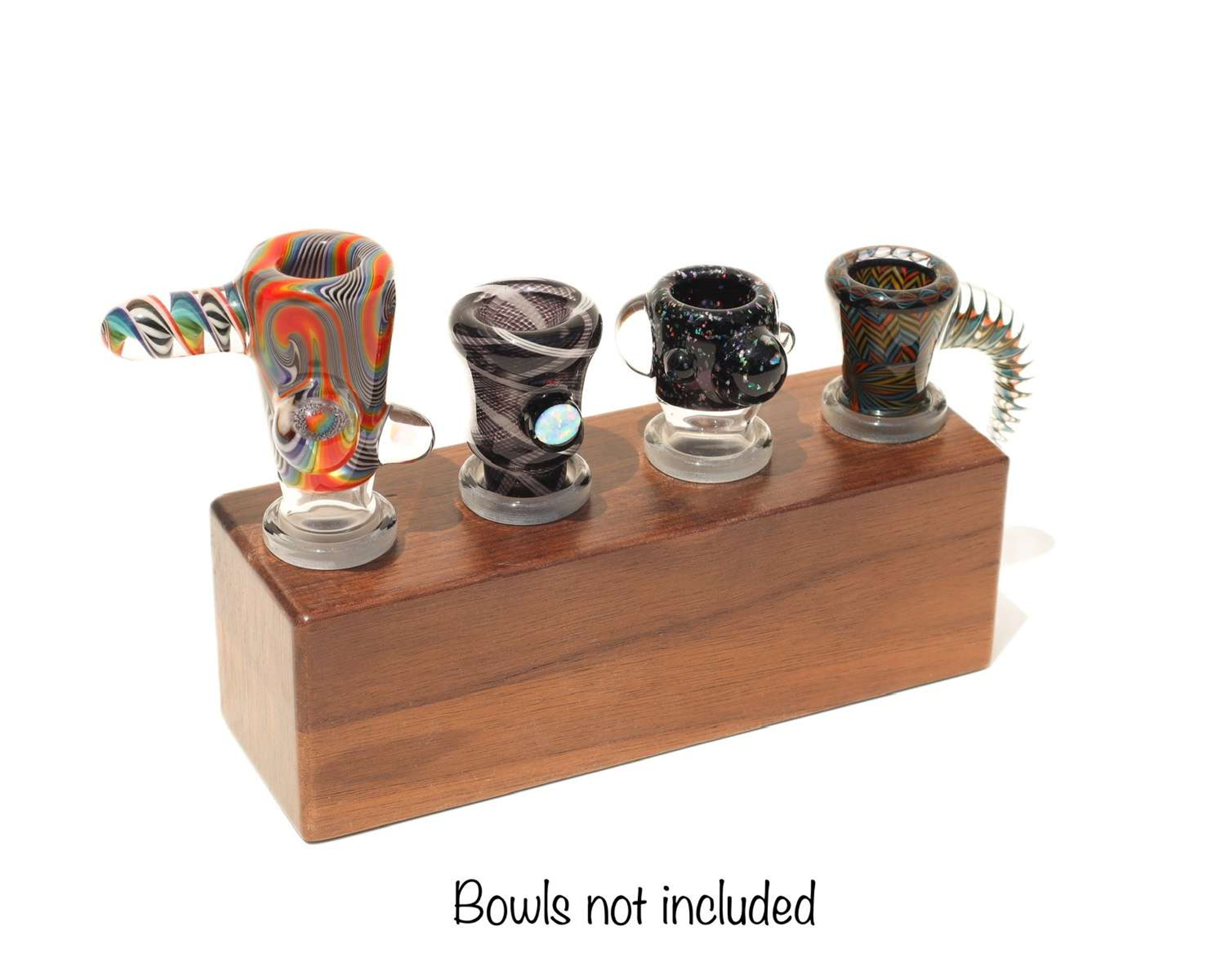 Preview pic of Walnut 4 Slide Display Stand - 18mm, 14mm or 10mm