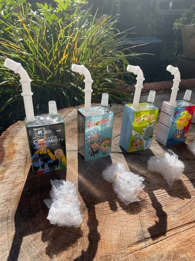 Preview pic of Rick and Morty Juice box bongs