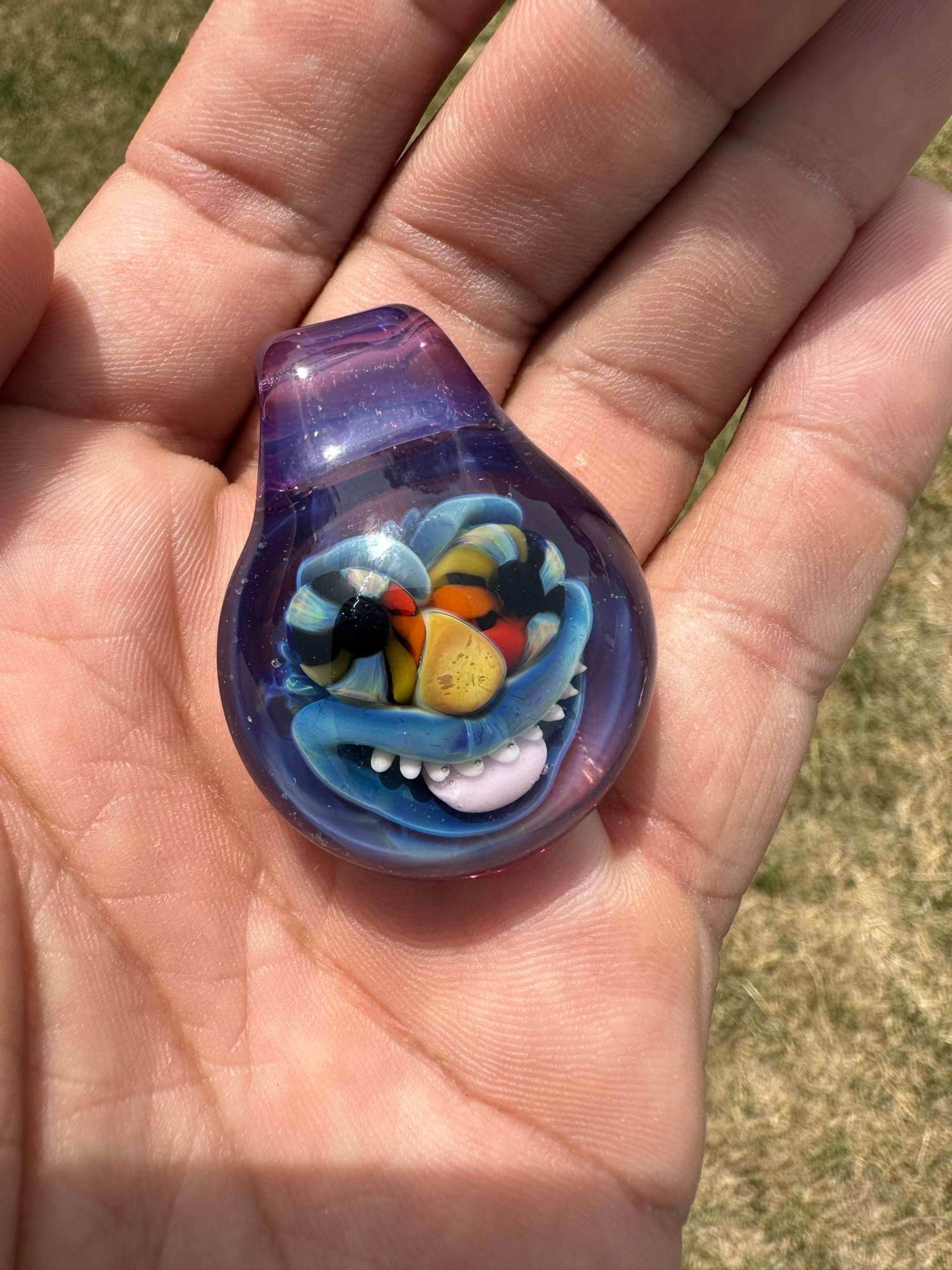 Brand new Diligent_Glass Gooba Goblin Pendant image 0