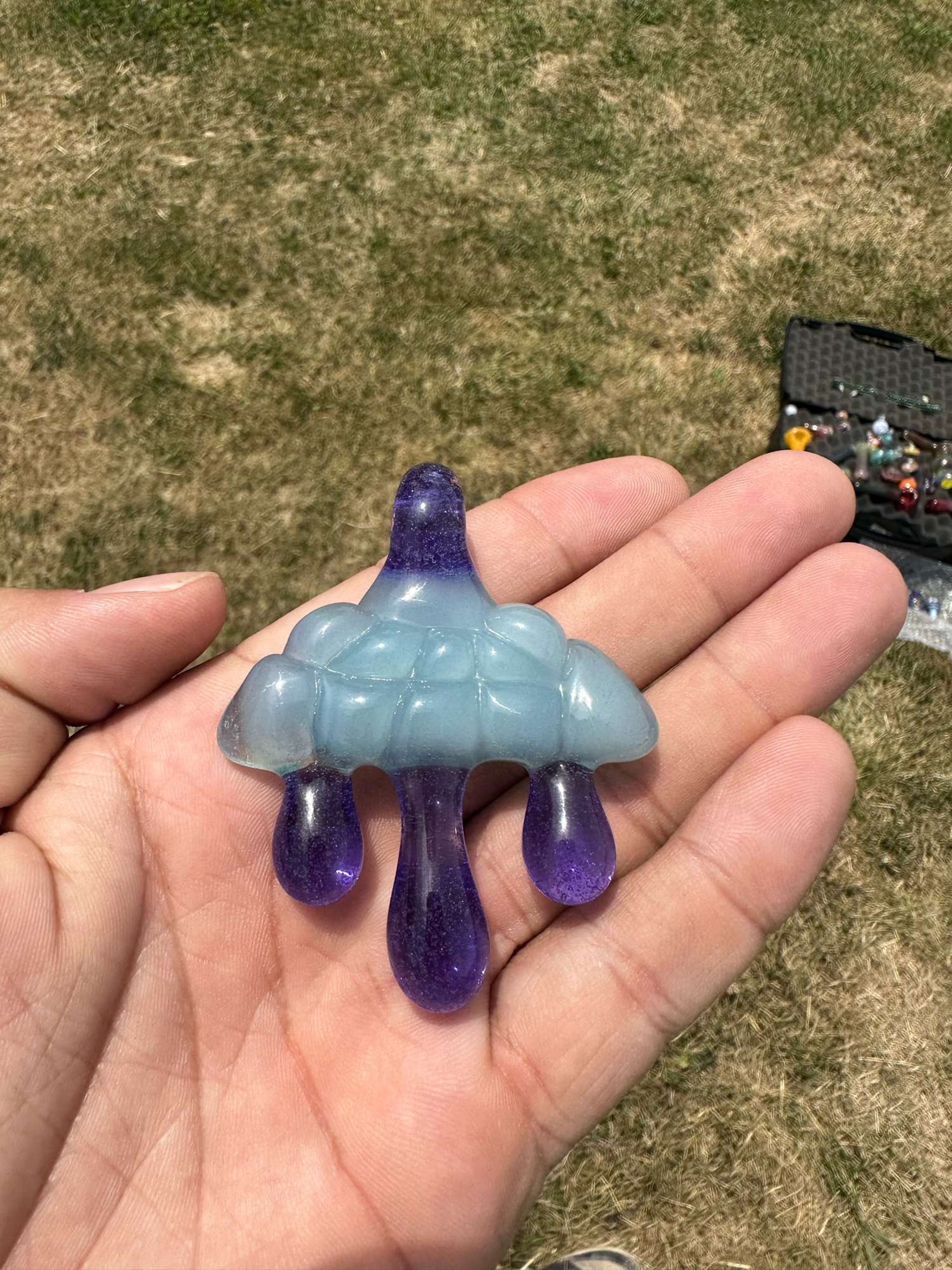 Brand New Diligent Glass Rain Cloud Pendant image 0