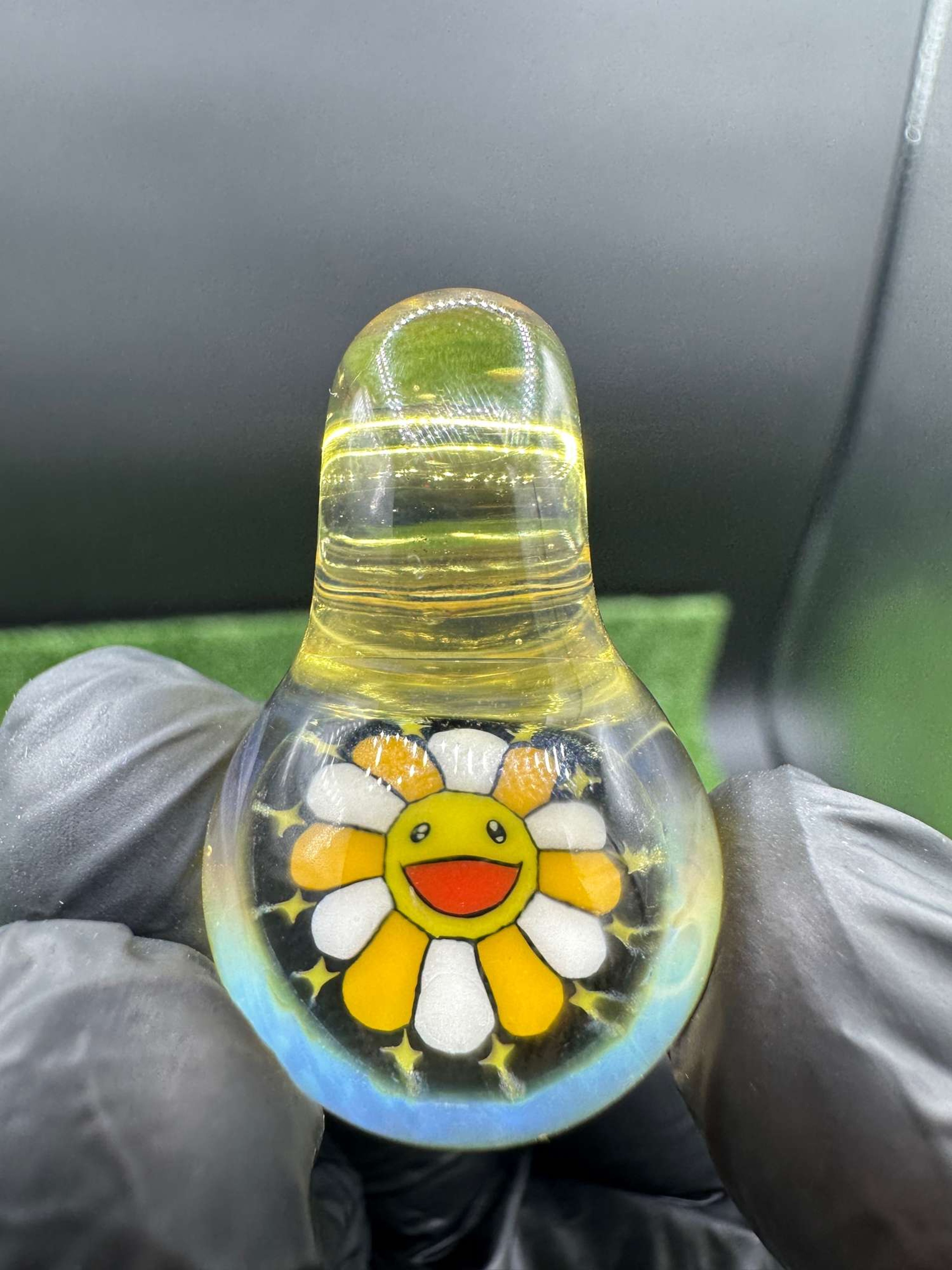 Keys Glass Murakami Yellow Pendant image 0
