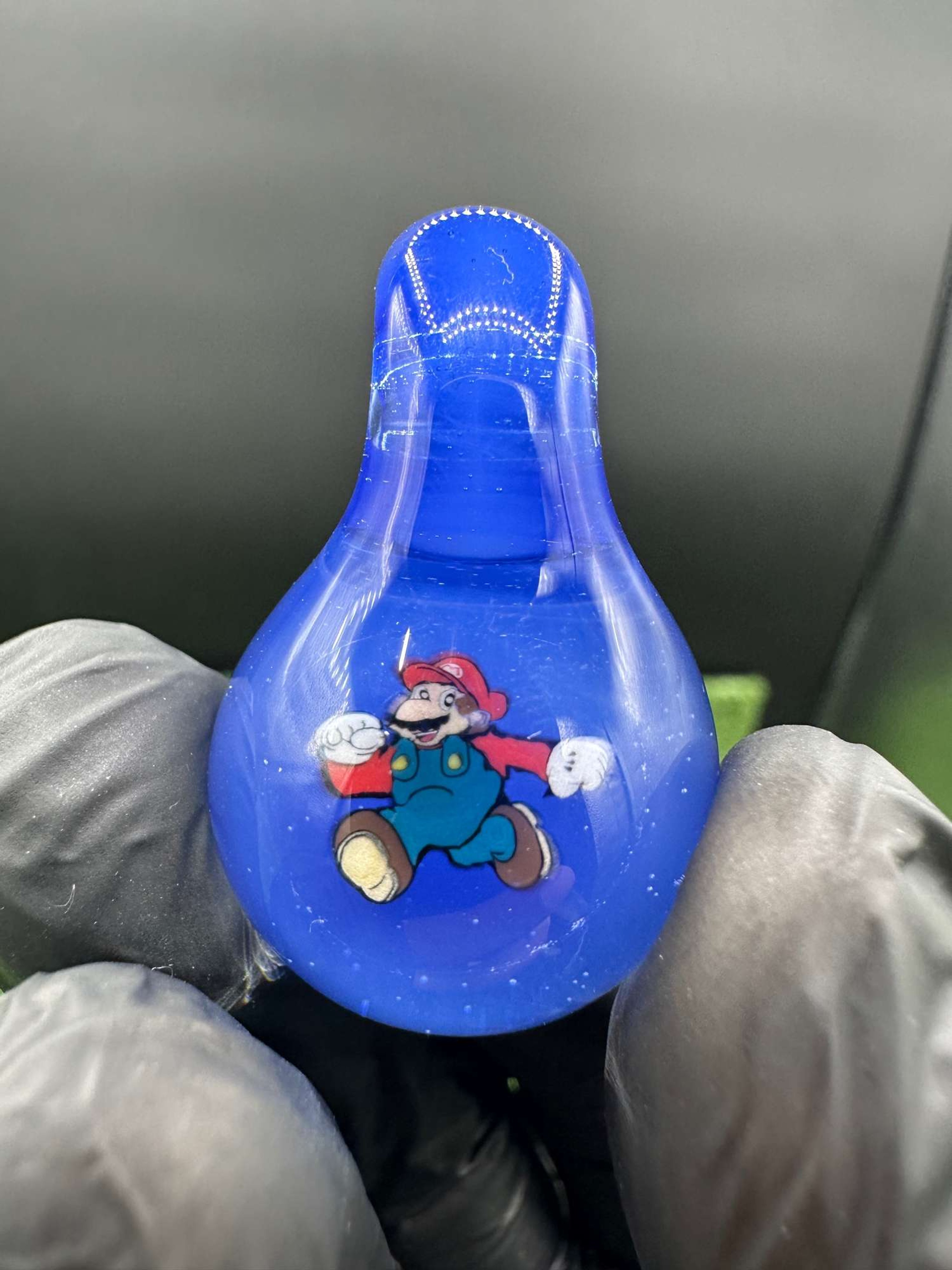 Keys Glass Mario Blue Pendant image 0