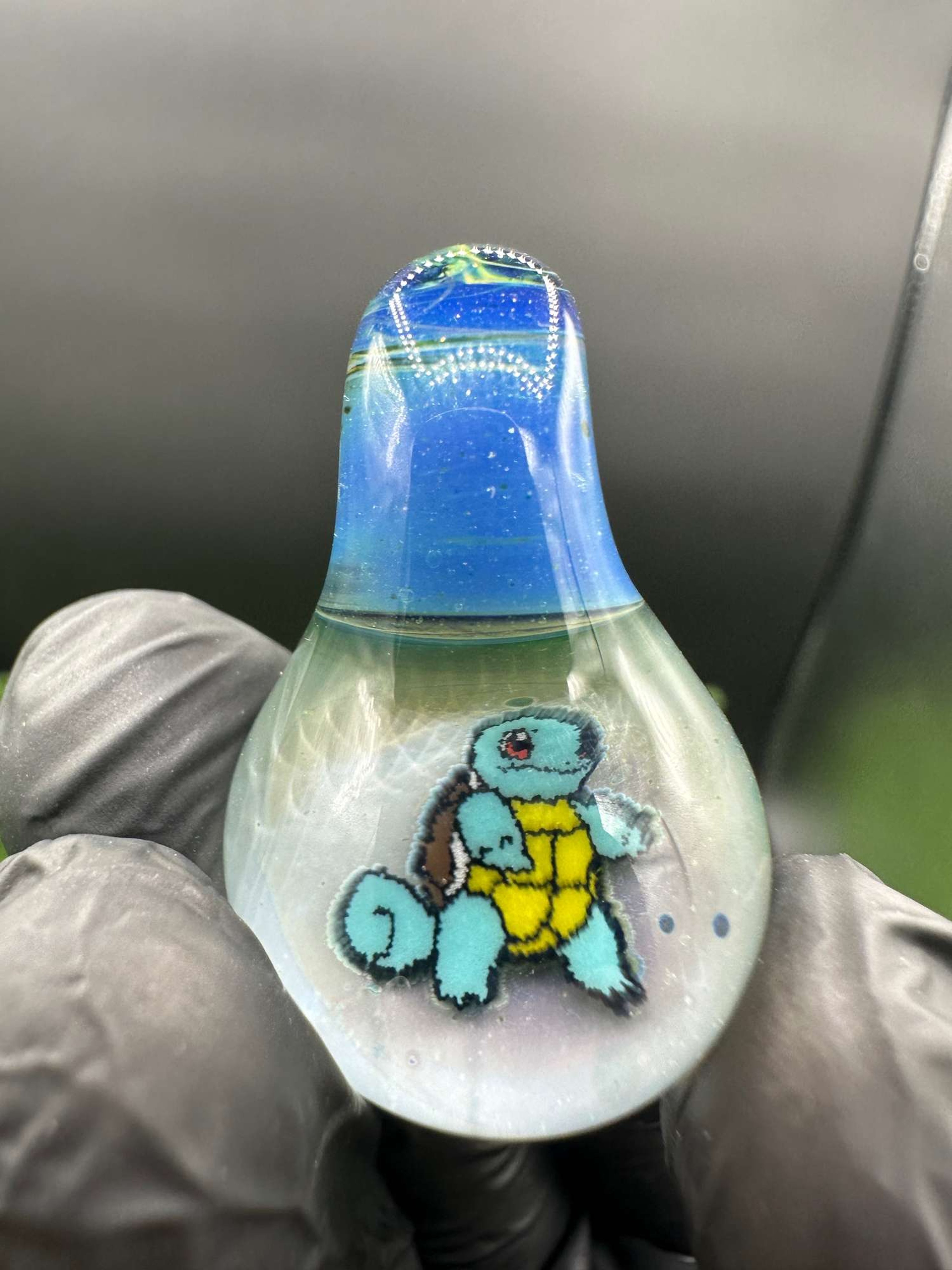 Keys Glass Squirtle Blue Pendant image 0