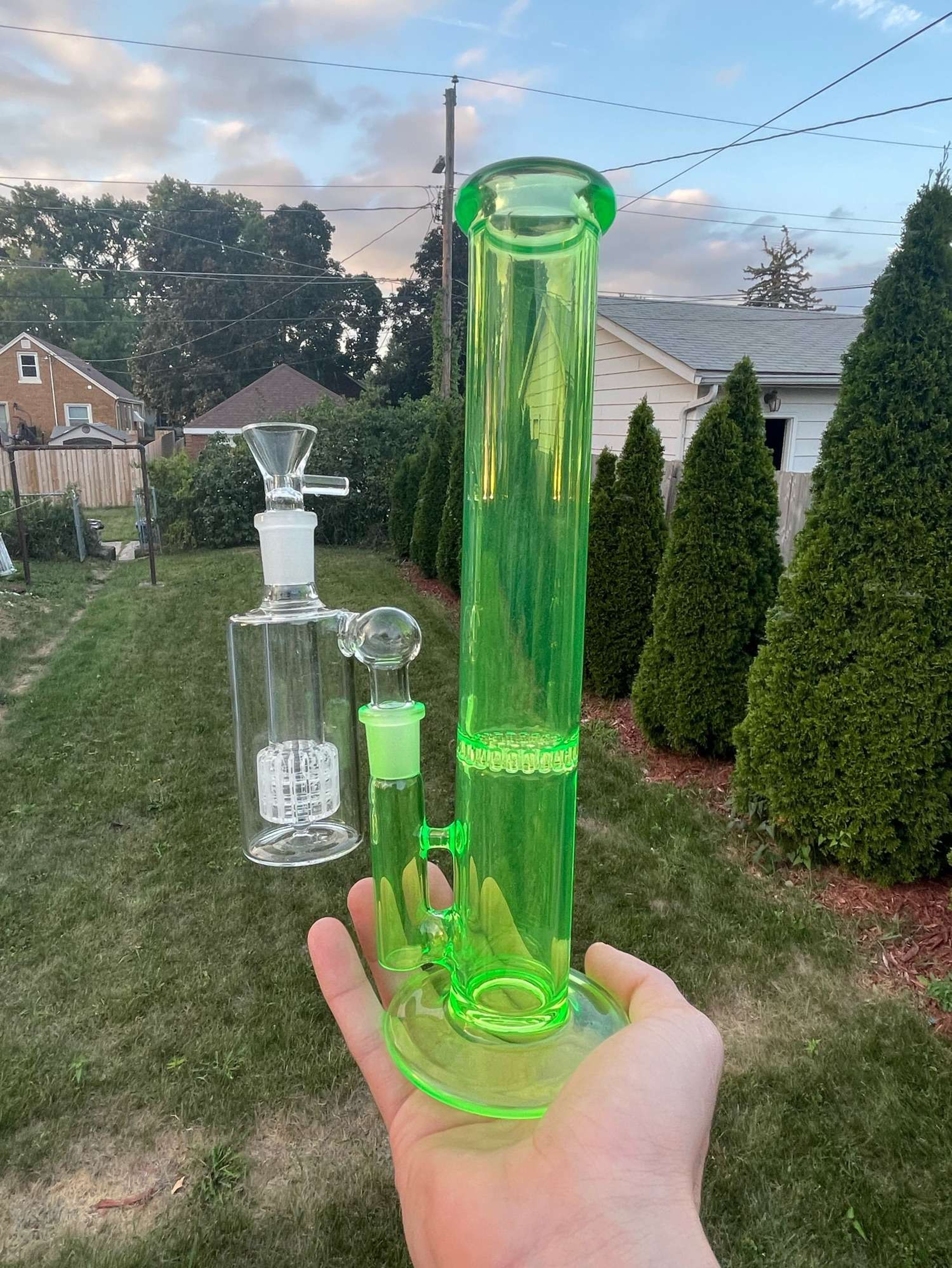 Slime green tube with catcher! image 0