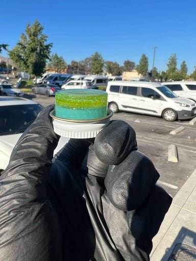 Preview pic of Empty1glass two toned opal micro jar