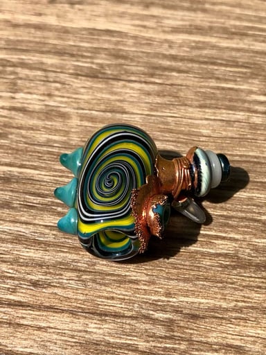 Preview pic of Jesse James - Spiral bead w/ electroform copper