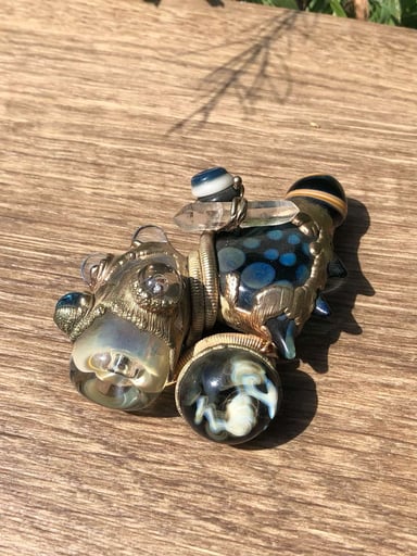 Preview pic of Jesse James- Electroformed wire wrap chillum