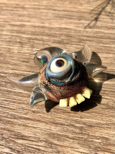 Preview pic of Pipeatier- Eyeball Stash Jar Pendant