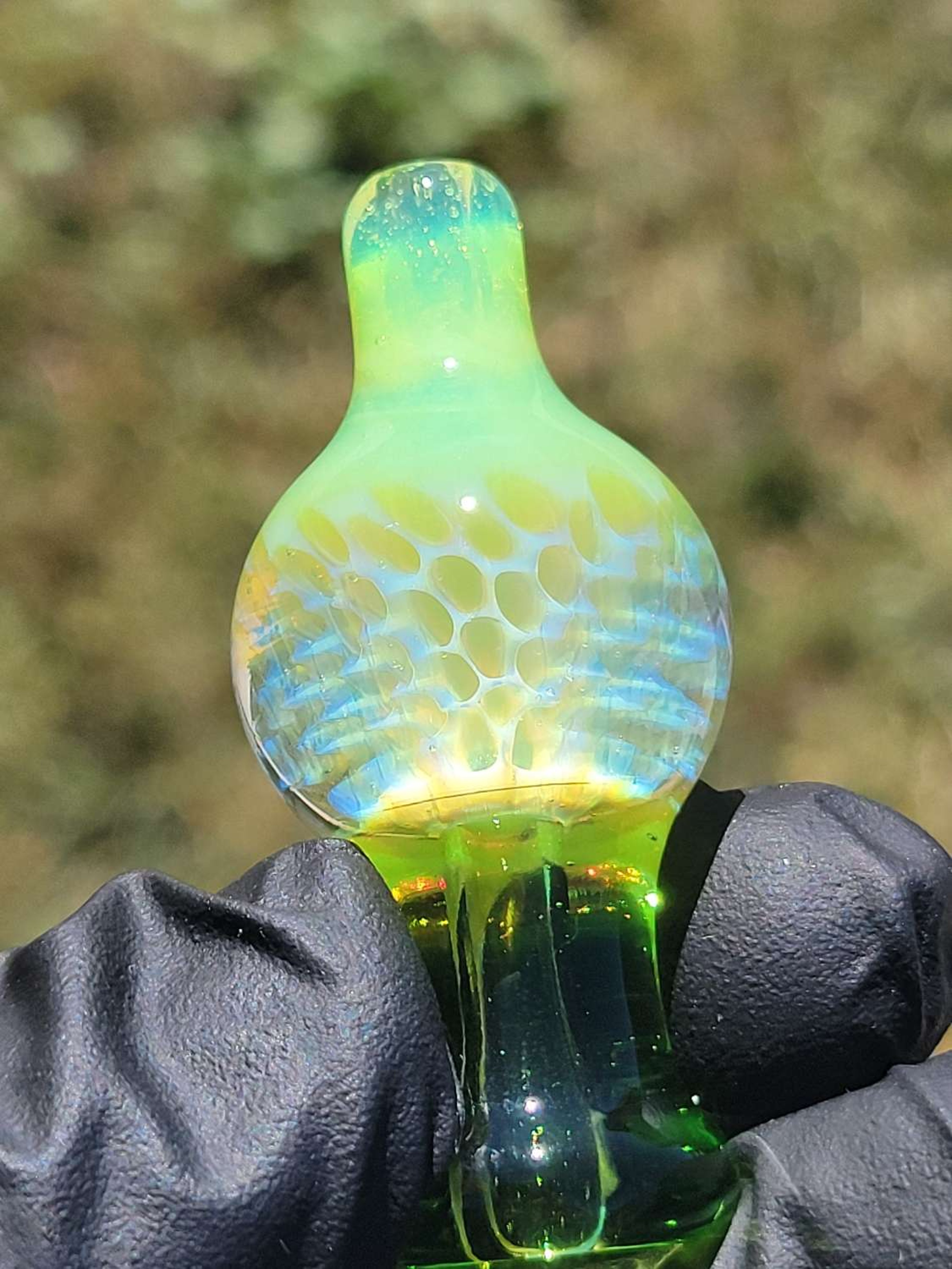 Beak Glass Honeycomb Bubble Cap image 0