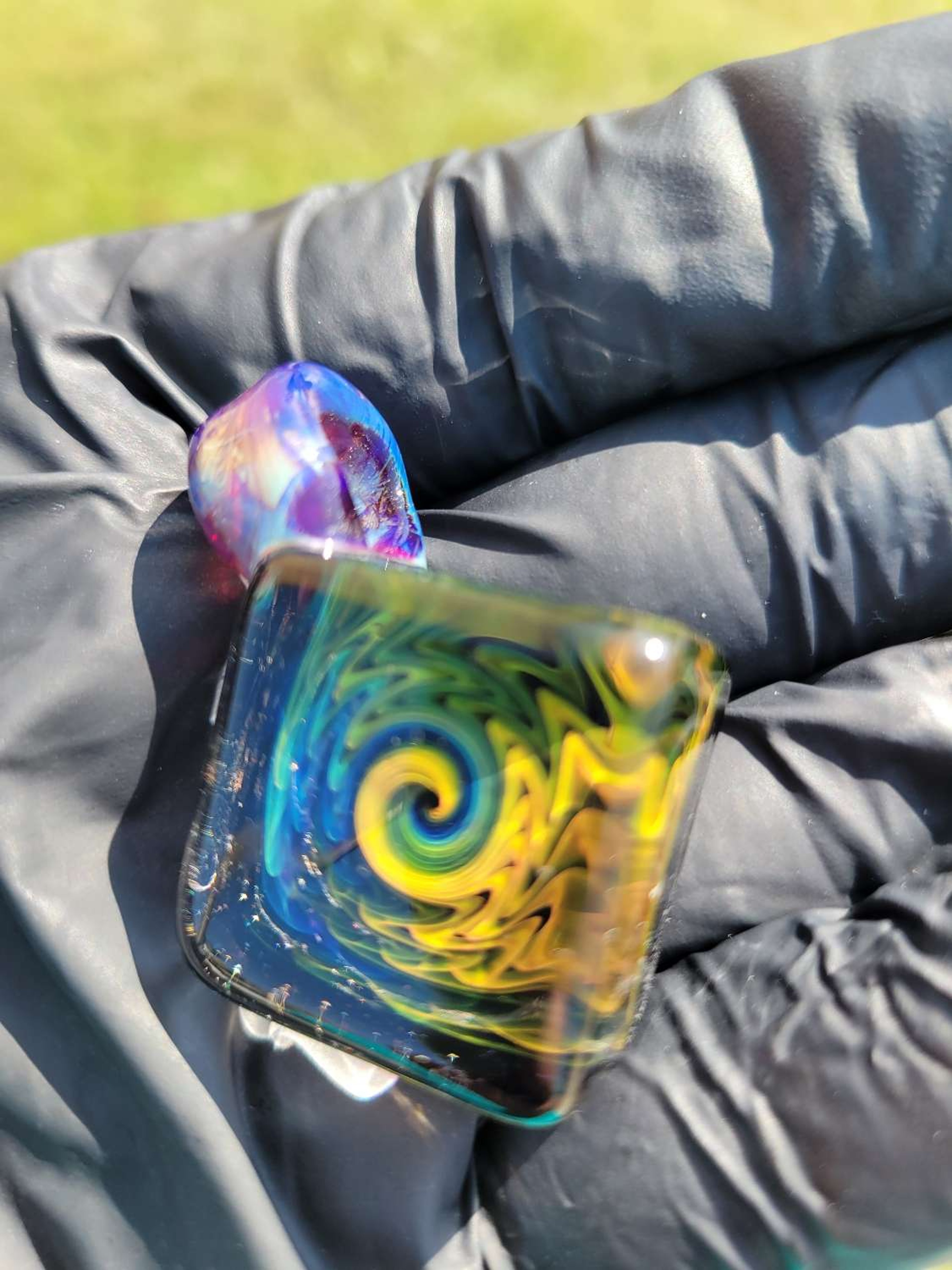 Sully Reynolds Fumed Cube Pendant image 0