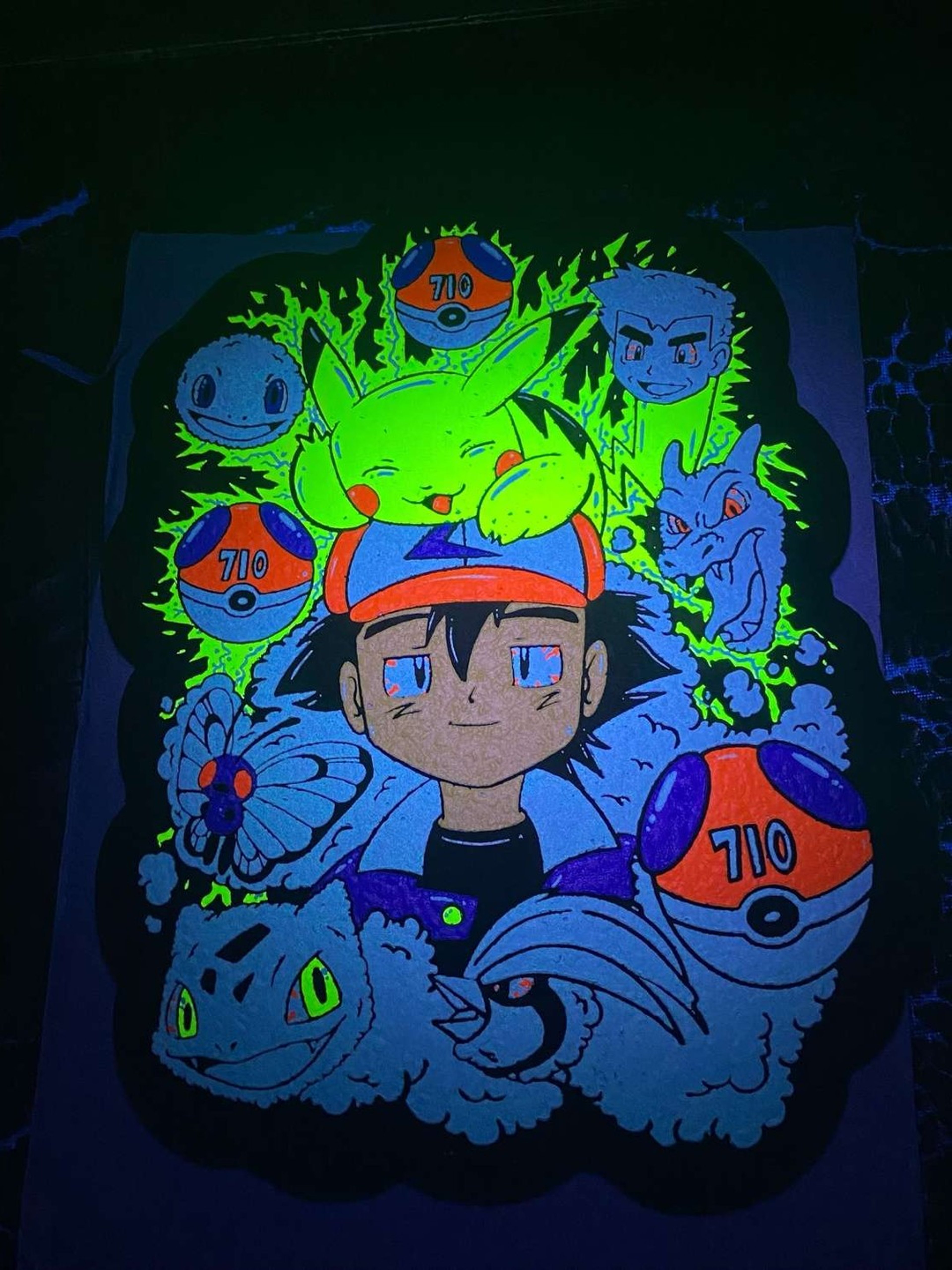 H.ASH Ketchum 710 series moodmat full uv glow! image 0