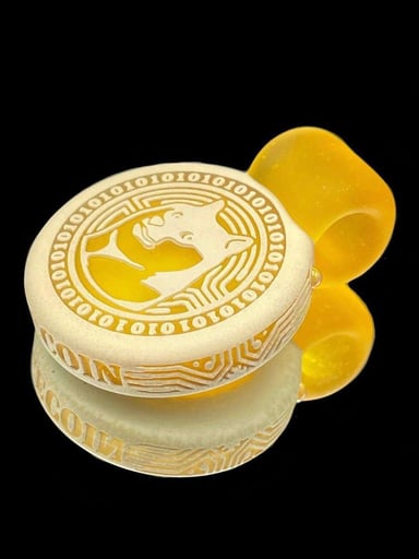 Preview pic of Glass Maze Doge Coin Pendant