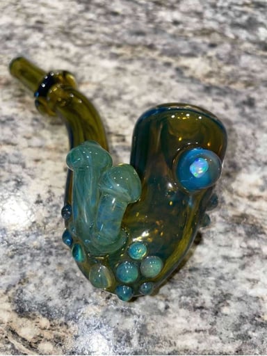 Preview pic of Fortunate glass/Psylentglass dry pipe