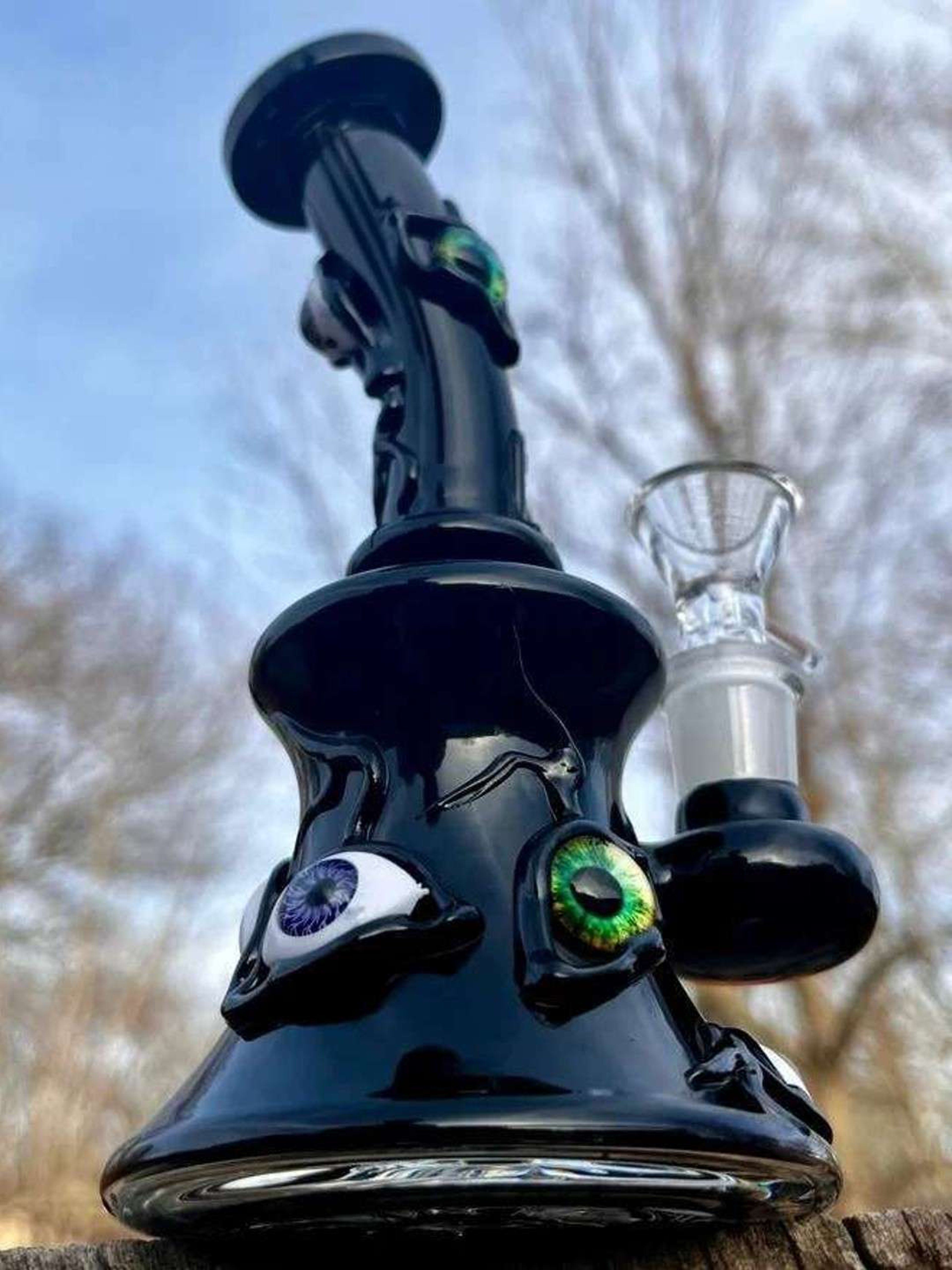 Preview pic of 7" Black Glass Bubbler Rig