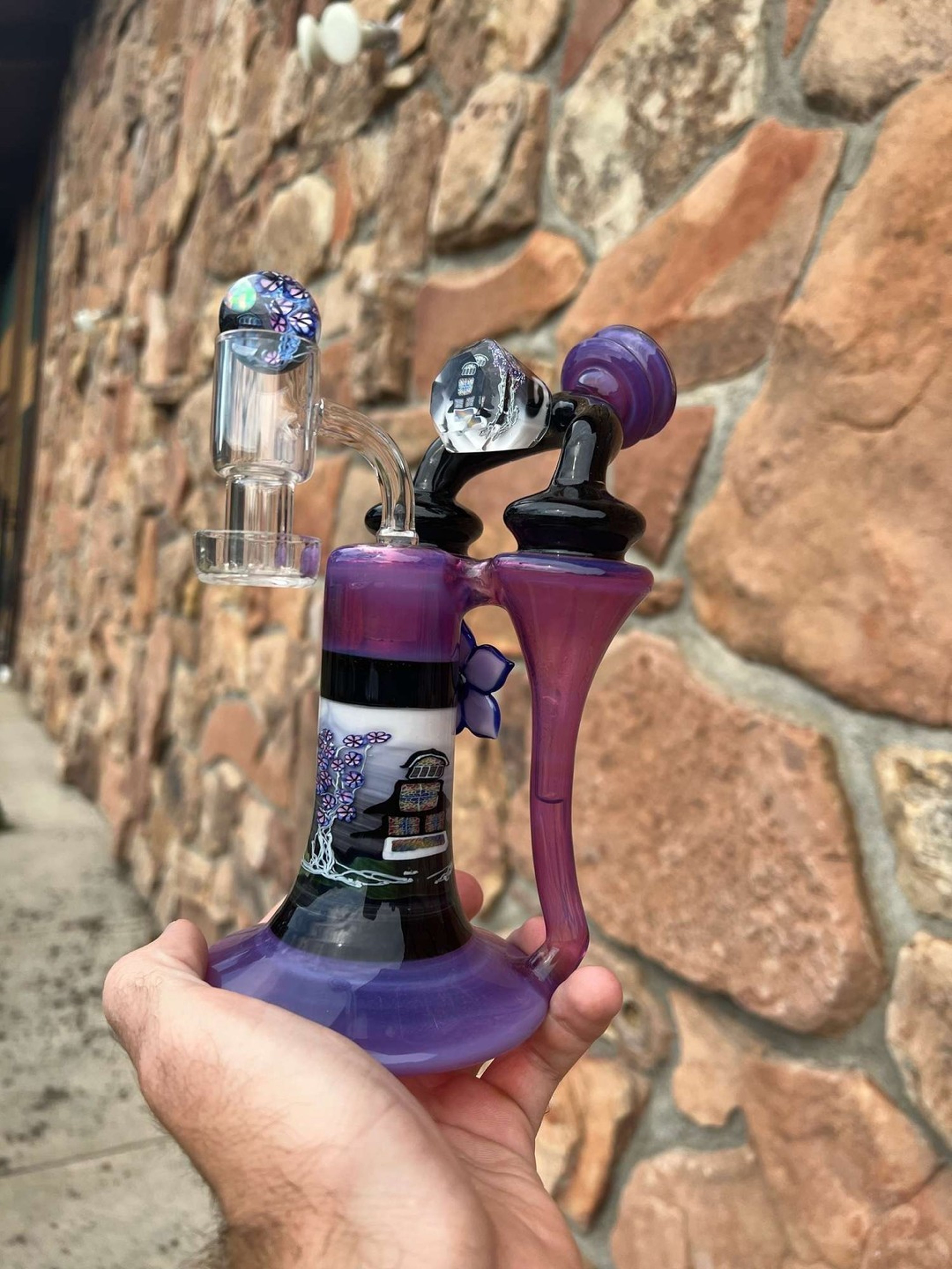 Preview pic of Piper Dan x Subliminal Glass dual recycler