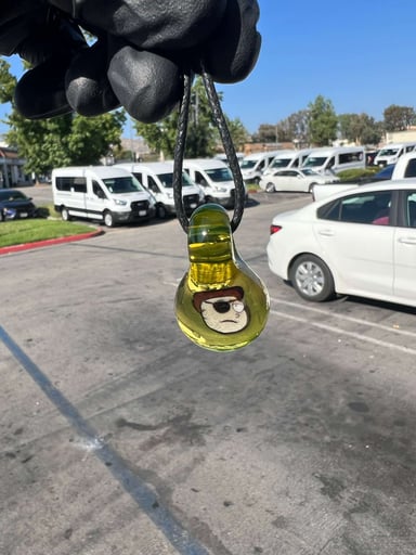 Preview pic of Keys Glass Lime Pendy