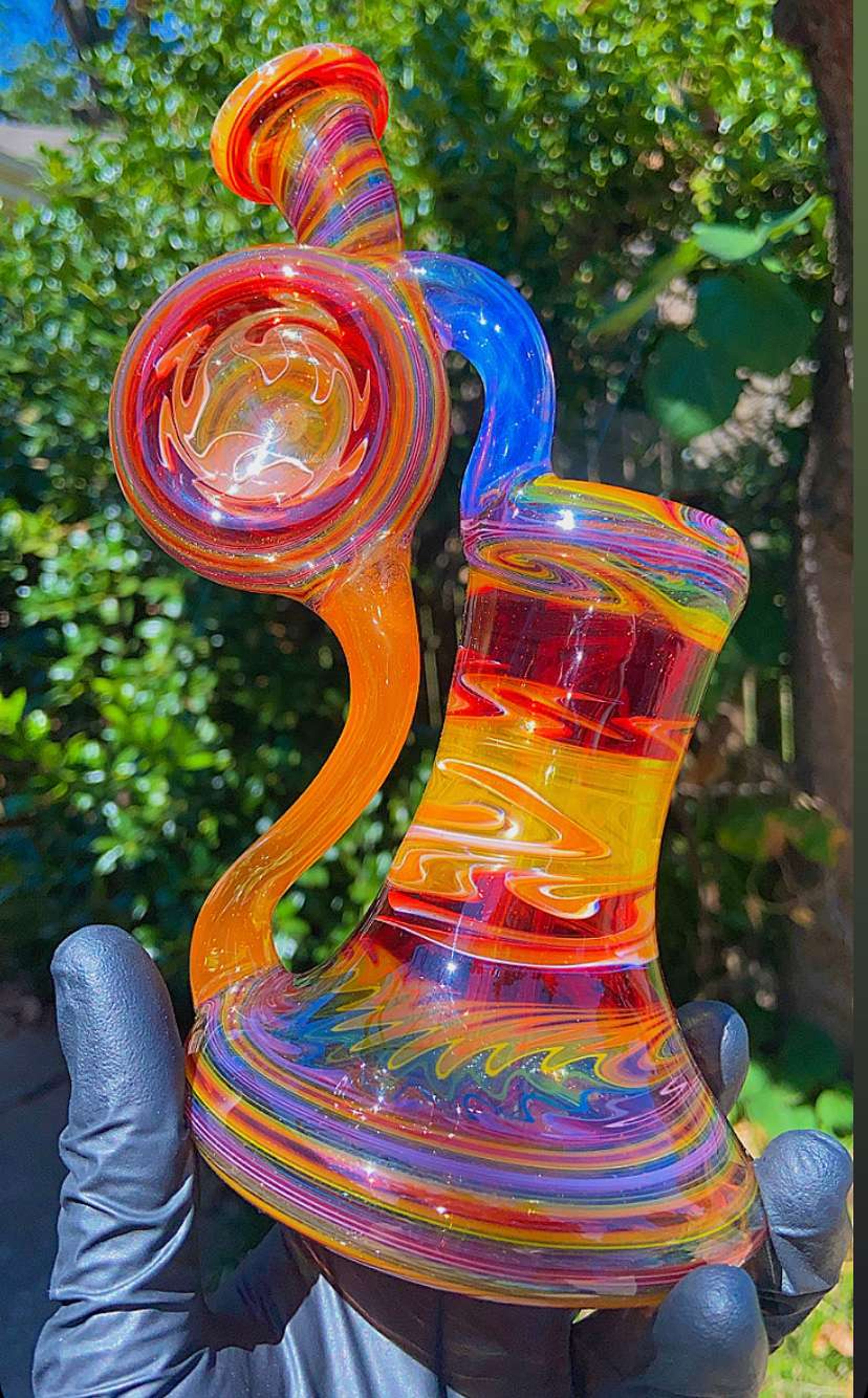 Busha Glass x Whit V. Rainbow Recycler dewar Bub image 0