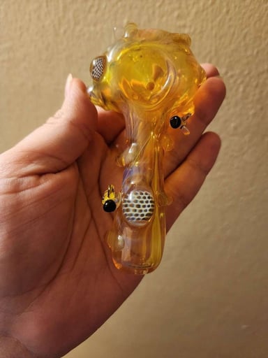 Preview pic of Eboxglassart dry flower honey spoon