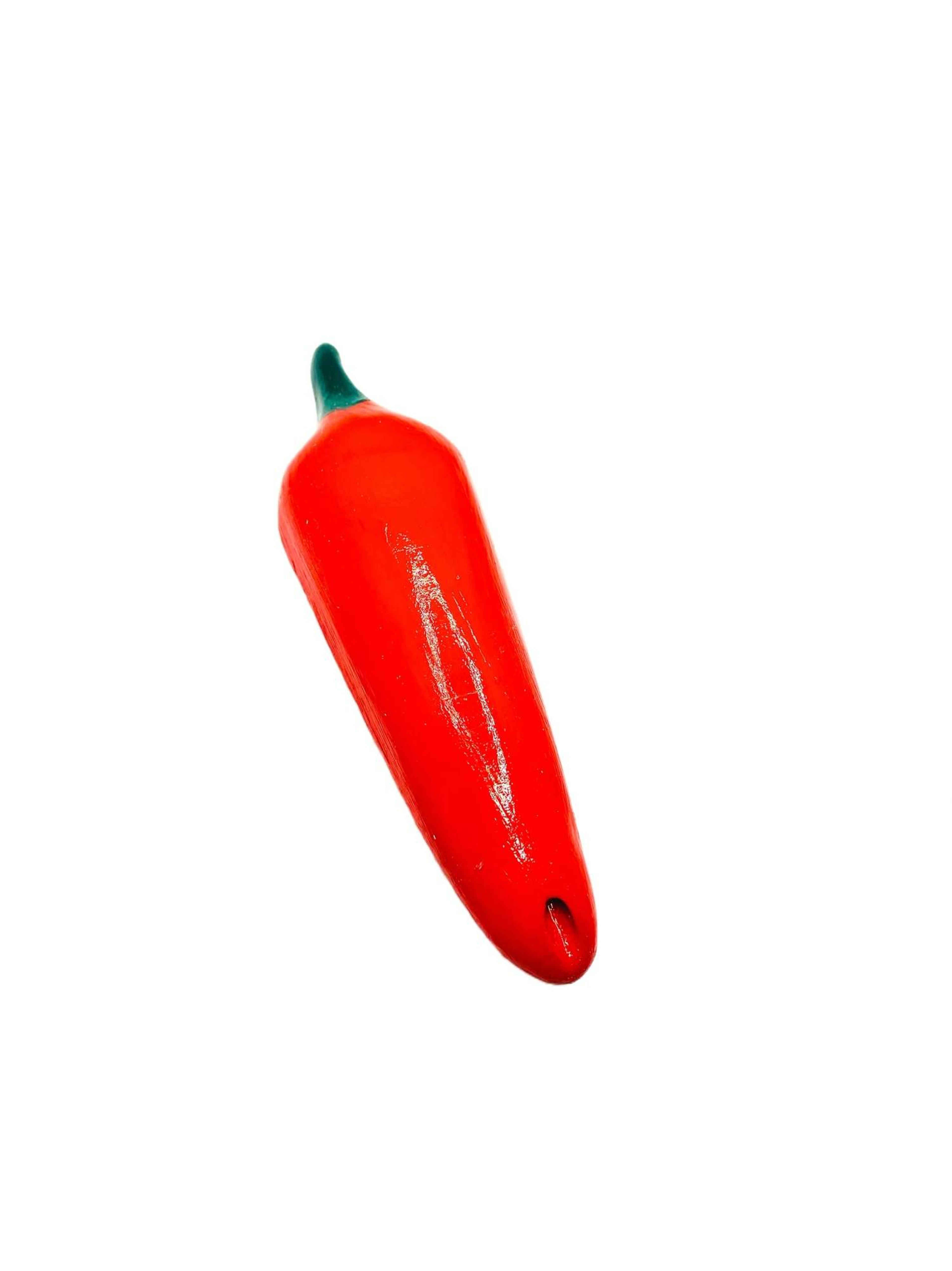 Jalapeño Ceramic Pipe (Red/Green) image 0
