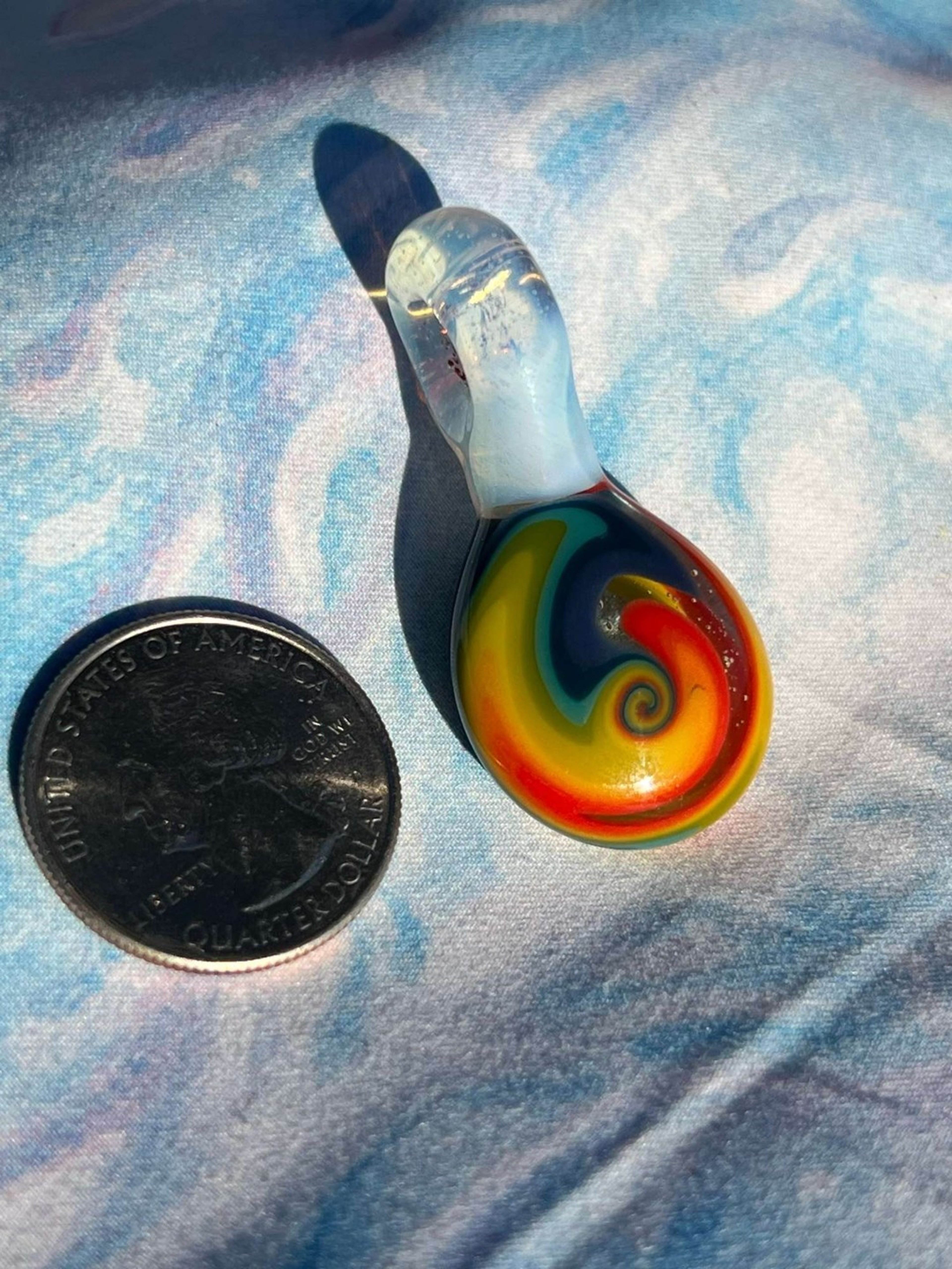 Rainbow wig wag pendant image 0