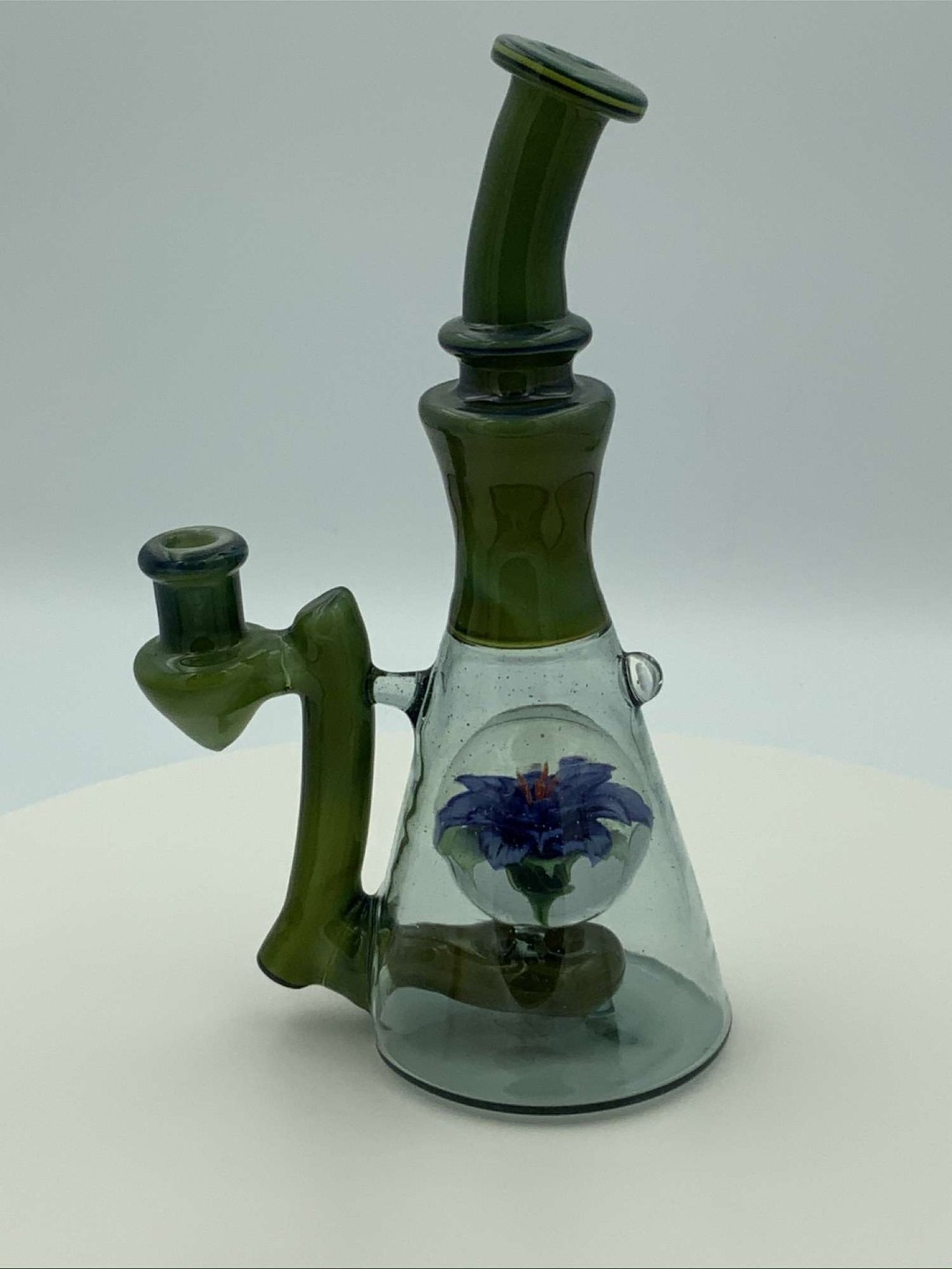 Tesla Glass Flower Marble Banger Hanger image 0