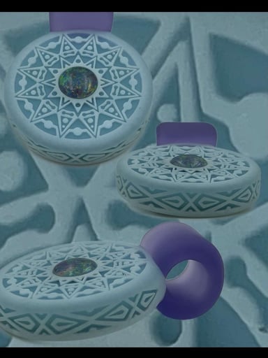 Preview pic of GlassMaze Tribal Carved Pendant