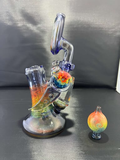 Preview pic of Cowboy faceted solo dewar seal rig with bubble cap