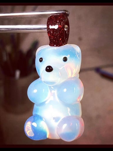 Preview pic of Large Ghost Gummy Bear Pendant