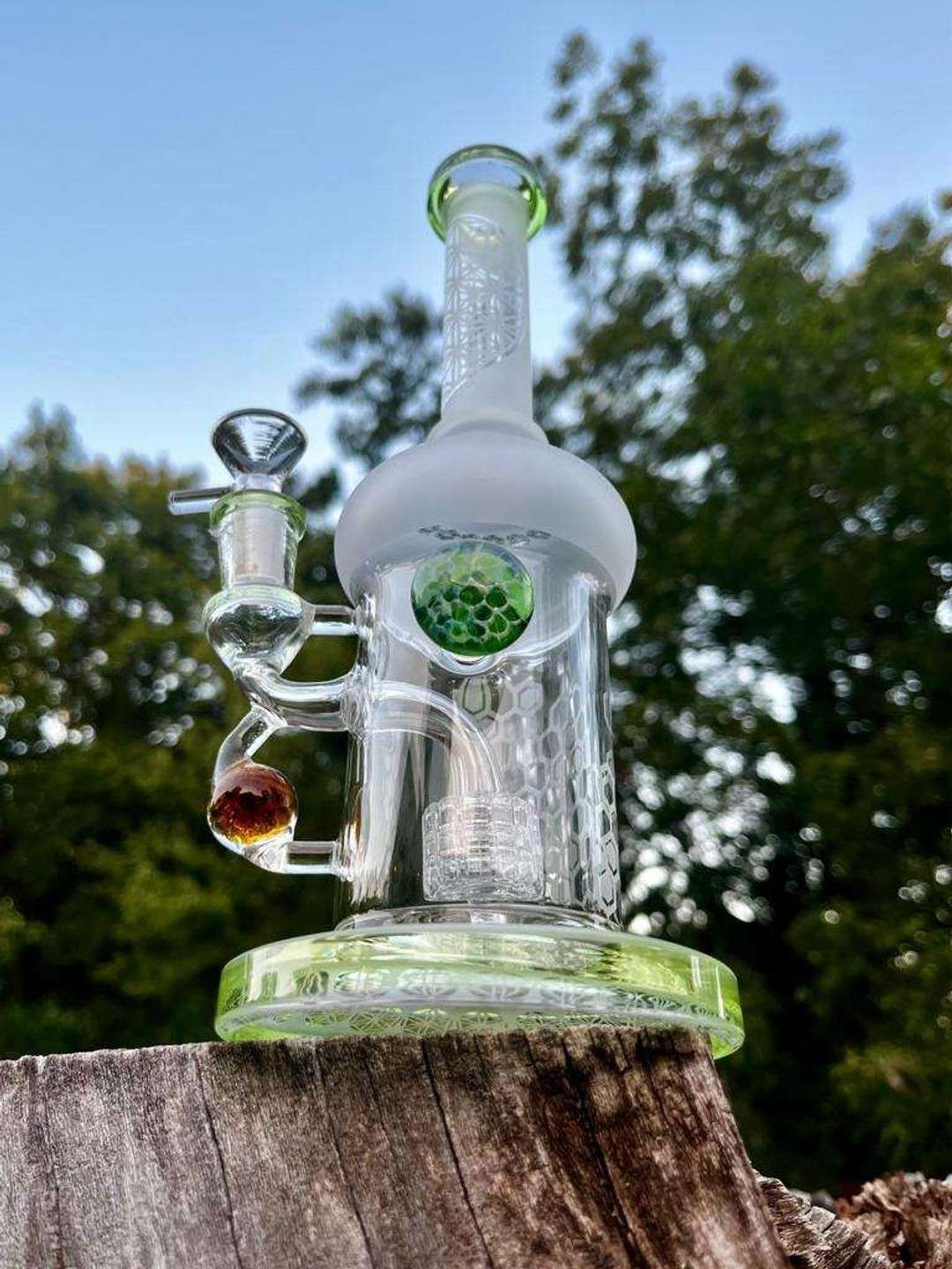 10 inch Glass Recycler Rig  image 0