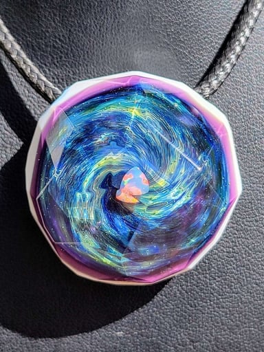 Preview pic of Fully faceted Turner Church Galactic Pendant