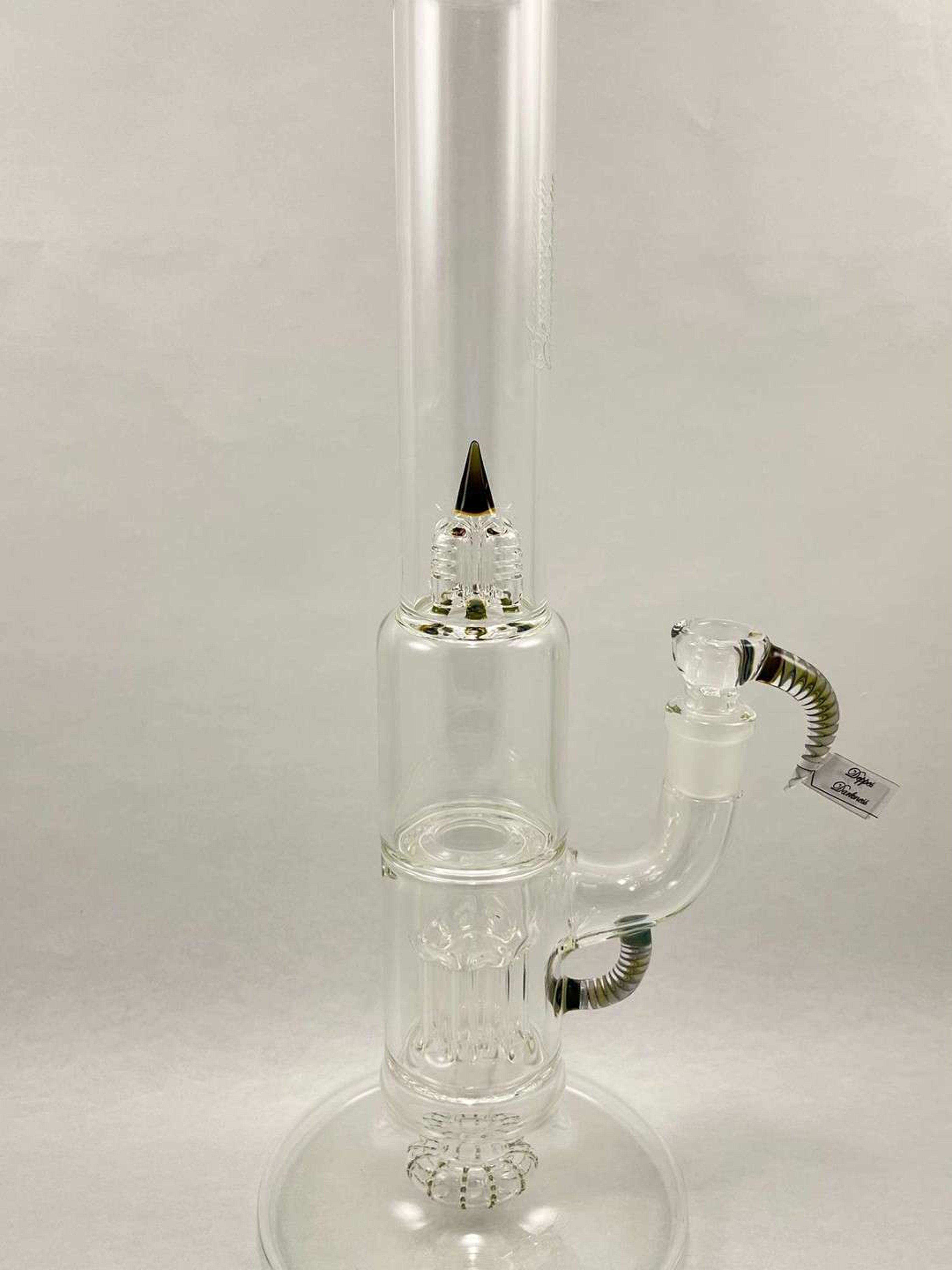 BRAND NEW Sovereignty Glass Pint Size Hollow Foot Peyote Pillar w/ Deppes Darkness Accents × 1 image 0