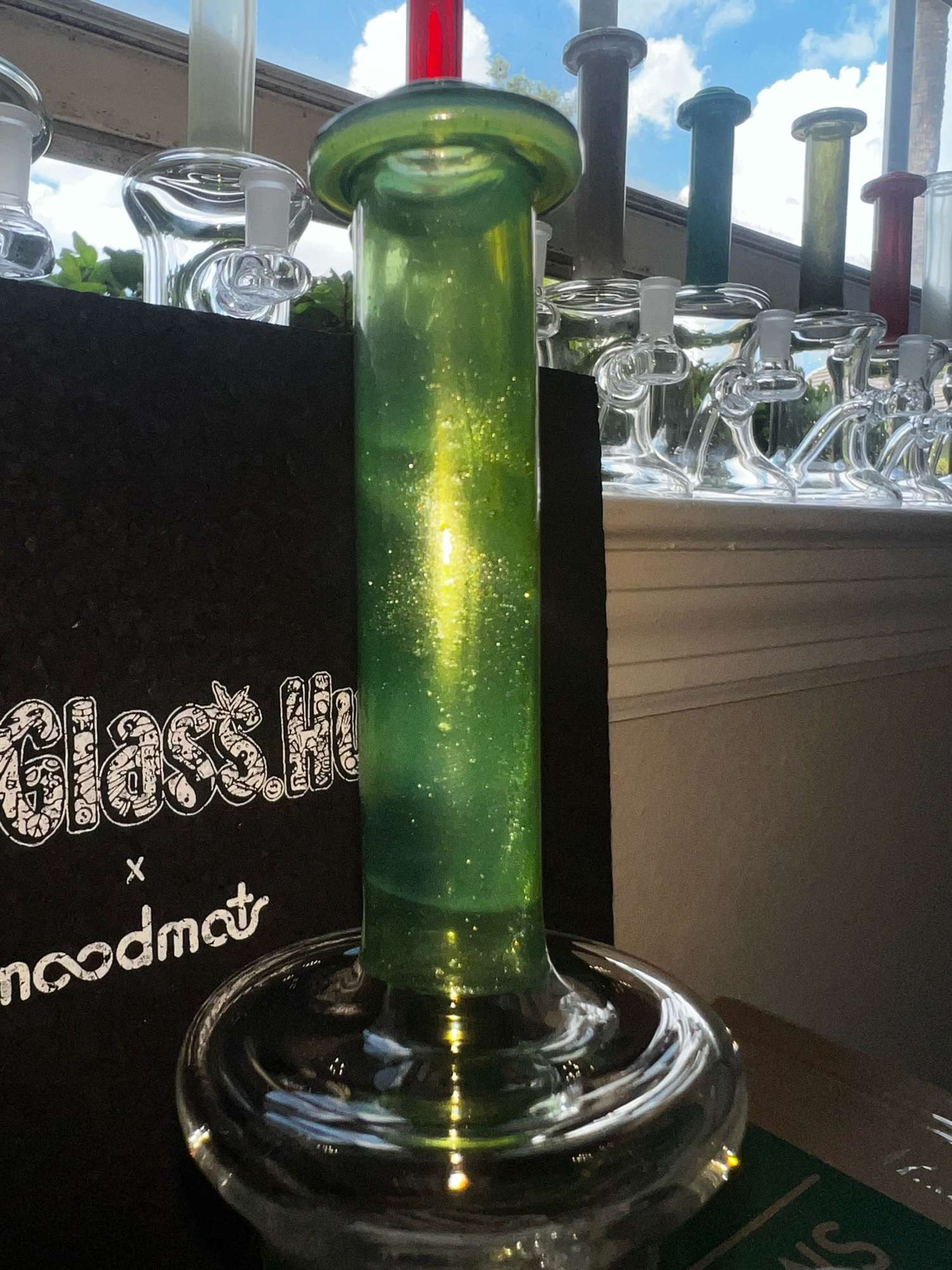 Preview pic of green stardust over ghost 10mm jammer