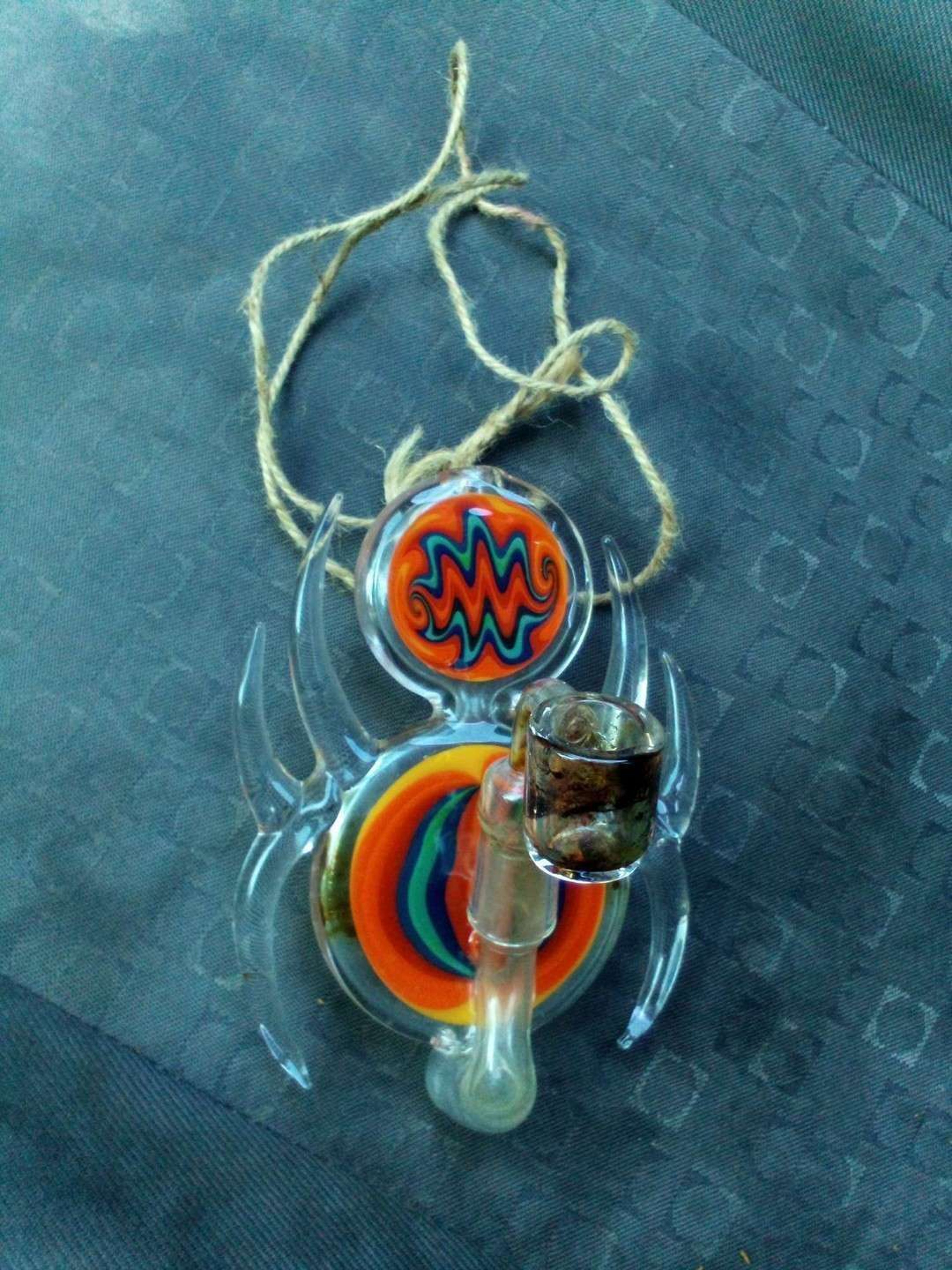 Spider Necklace Dab Rig Pendant image 0