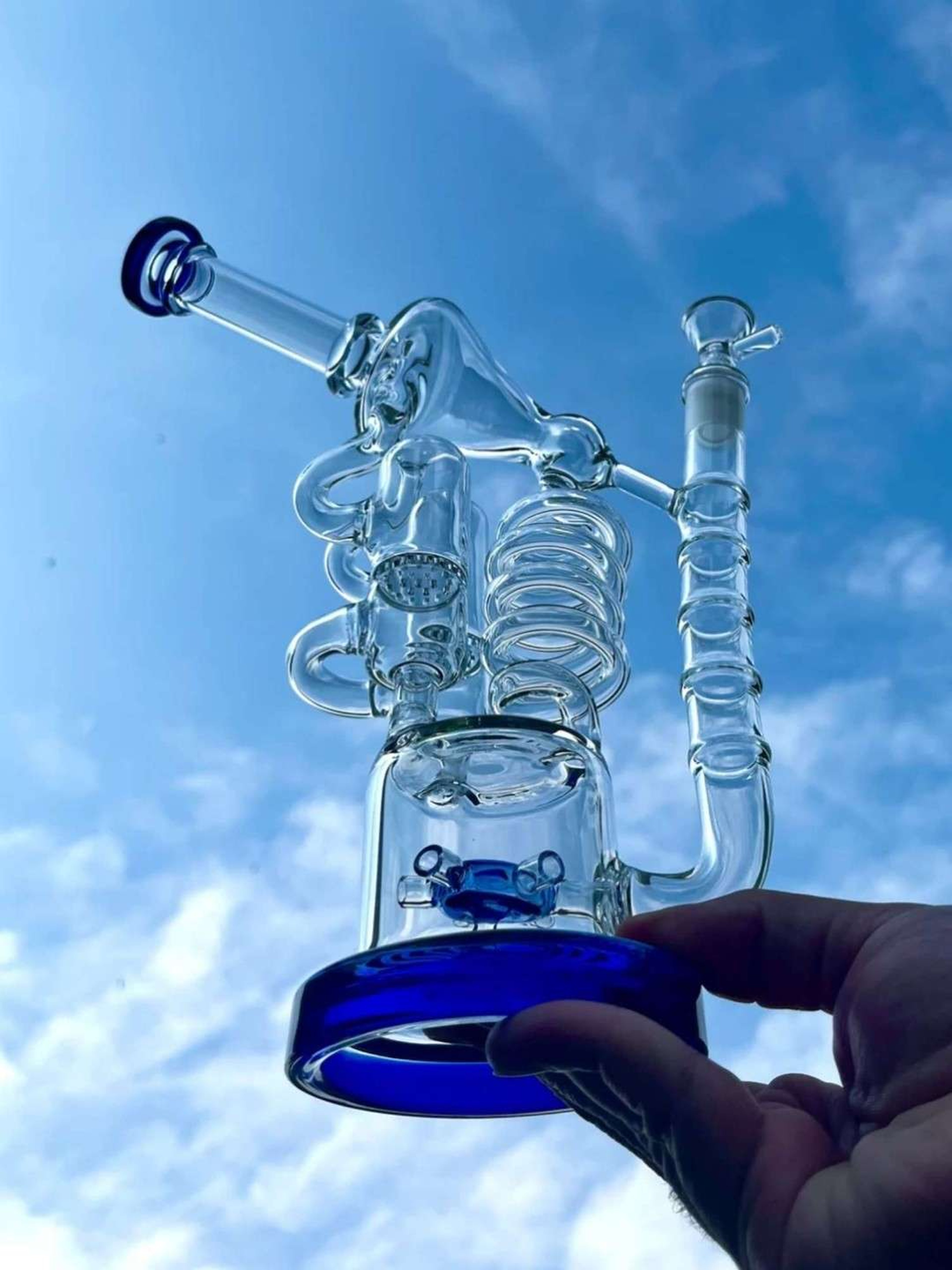 13" Scientific Bent Neck Water Pipe image 0