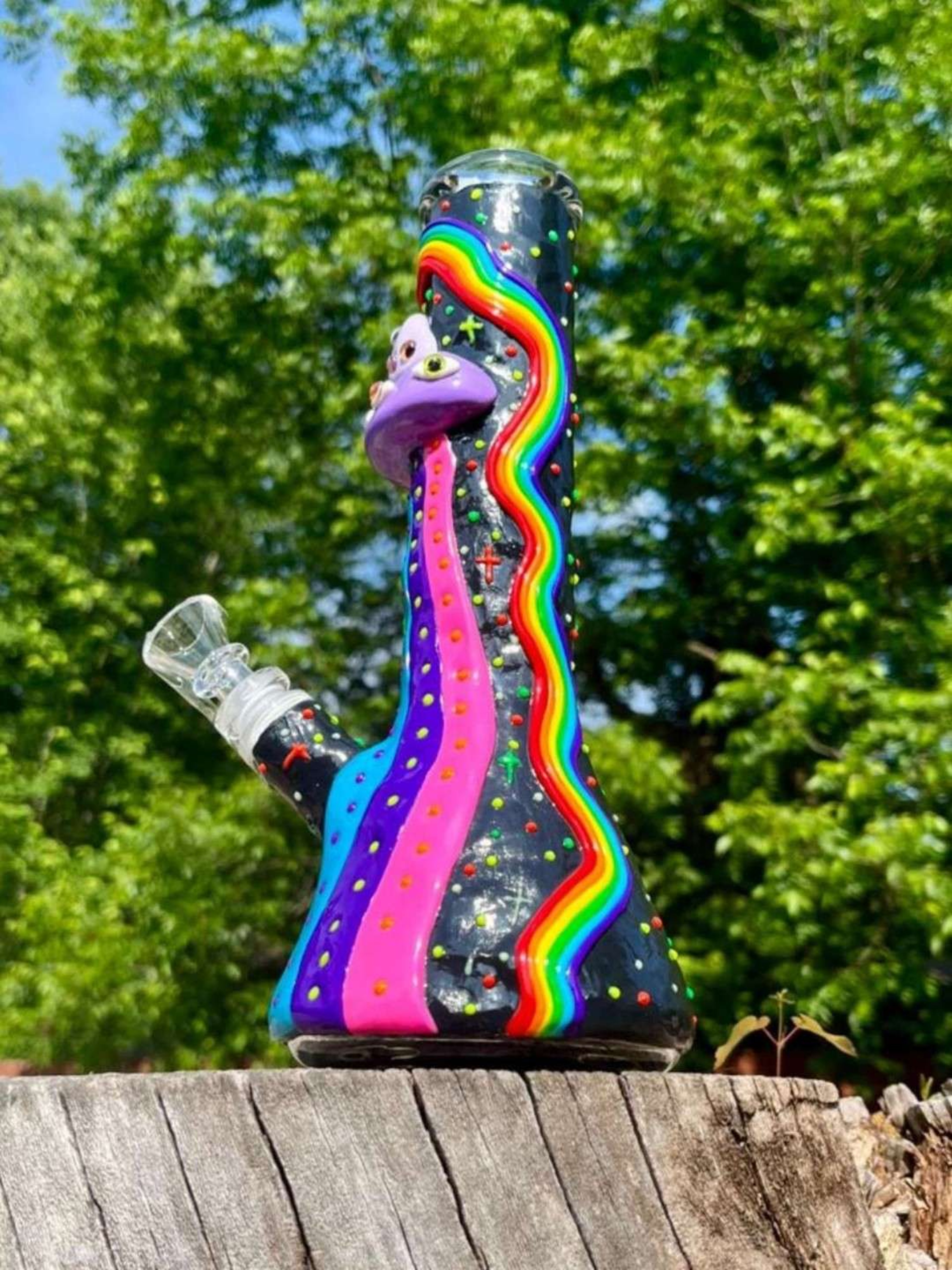 Colorful Candy-themed 9-Inch Breaker Water Pipe image 0