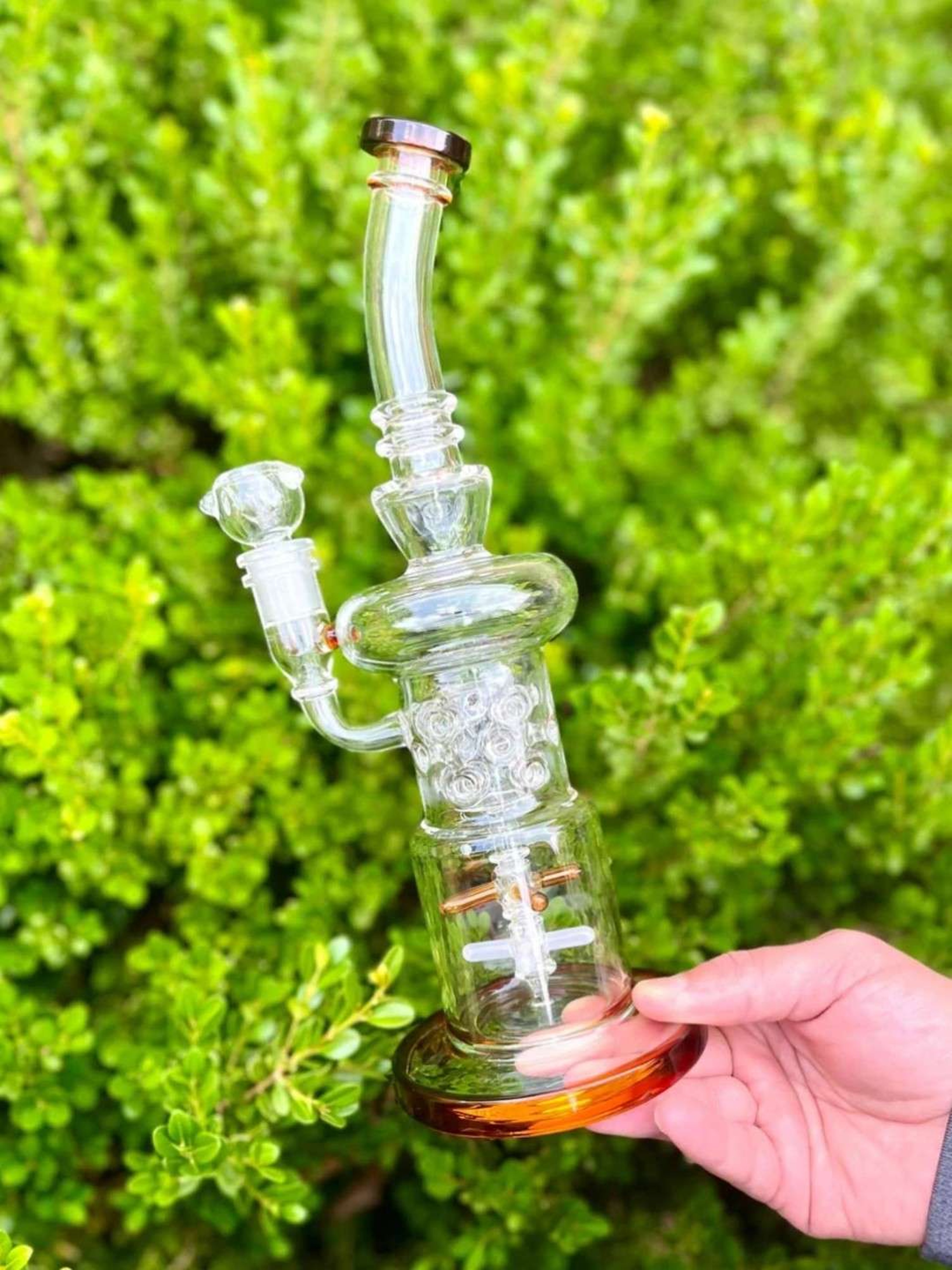 12″ Double Propeller Drum Water Pipe image 0
