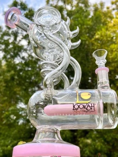 Preview pic of LOOKAH 12” Sunbird Bong Water Pipe & Rig